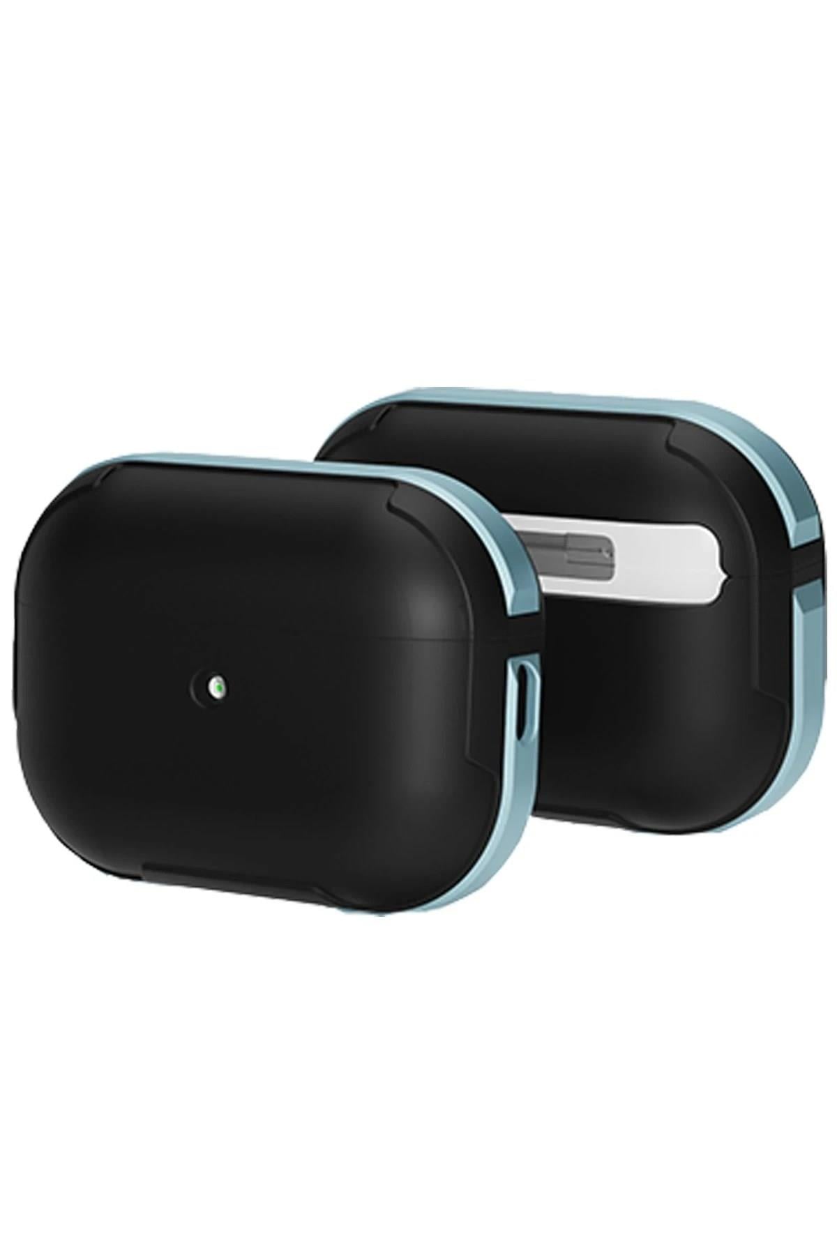 Mey İthalat®  Airpods Pro 2 (2.nesil) MO-A8 Armor Kılıf - Sierra Blue