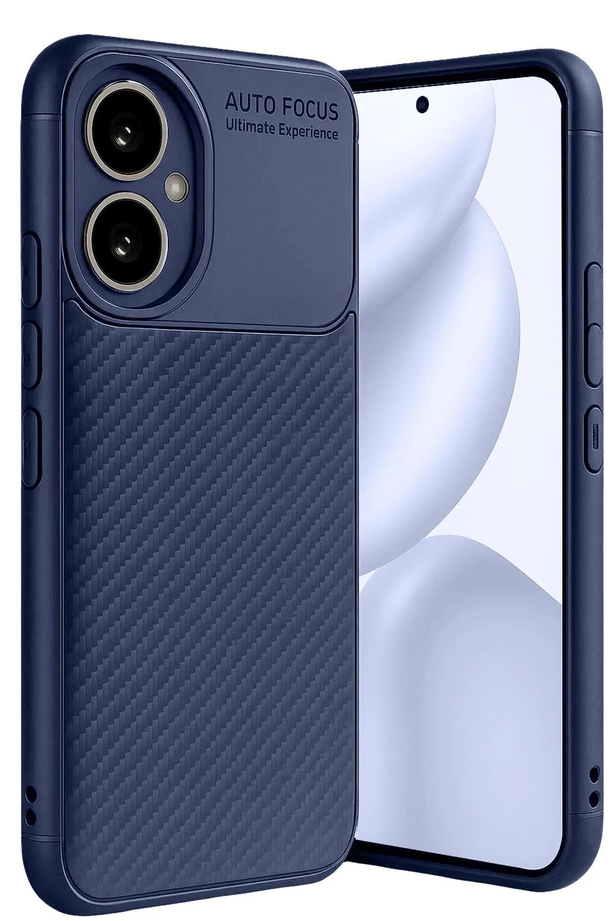 Mey İthalat®  Honor 400 Kılıf Auto Focus Karbon Kapak - Lacivert