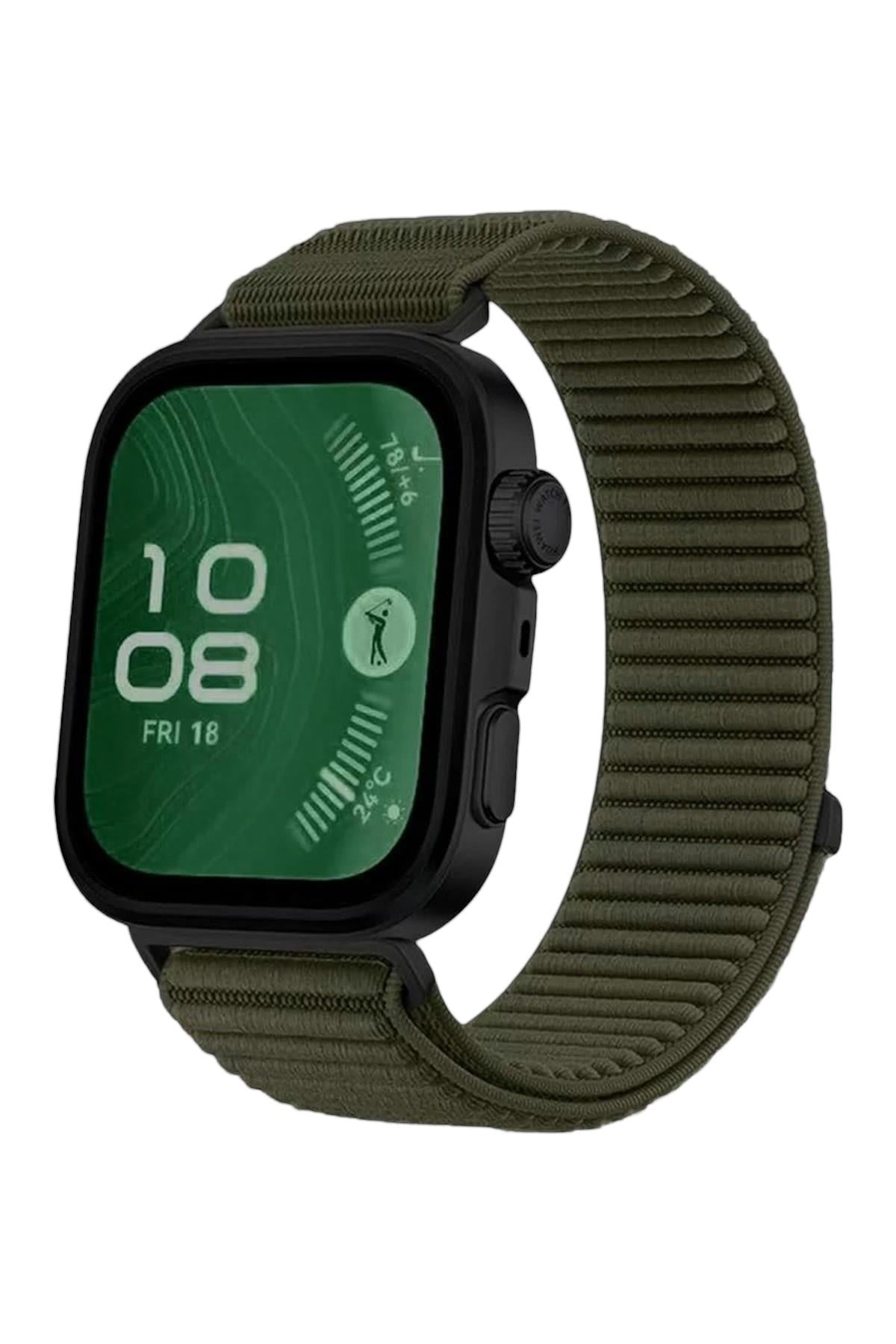 Mey İthalat®  Huawei Fit 4 Braid Kordon - Koyu Yeşil