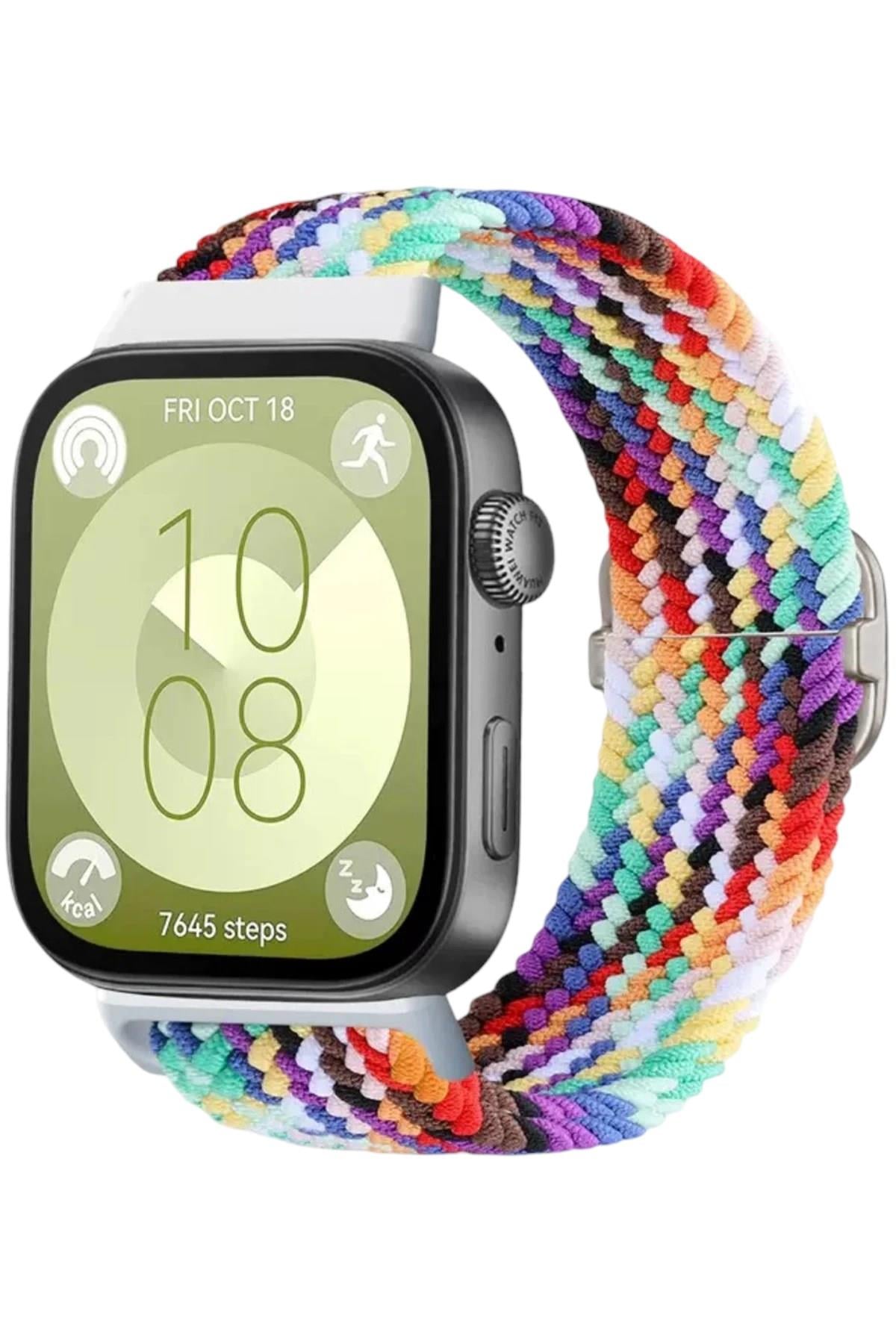Mey İthalat®  Huawei Fit 4 Star Kordon - Gökkuşağı 2