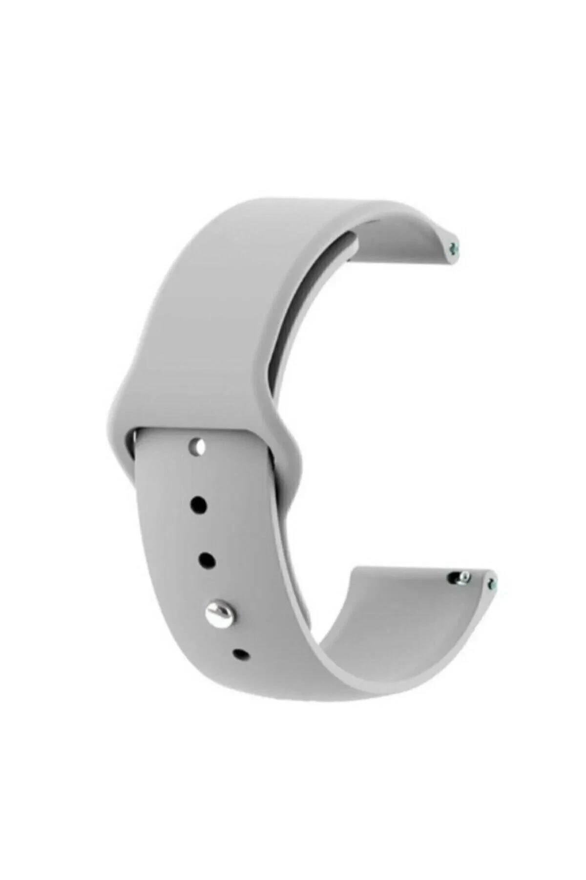 Mey İthalat®  Huawei GT4 41mm 18mm Klasik Kordon - Açık Gri