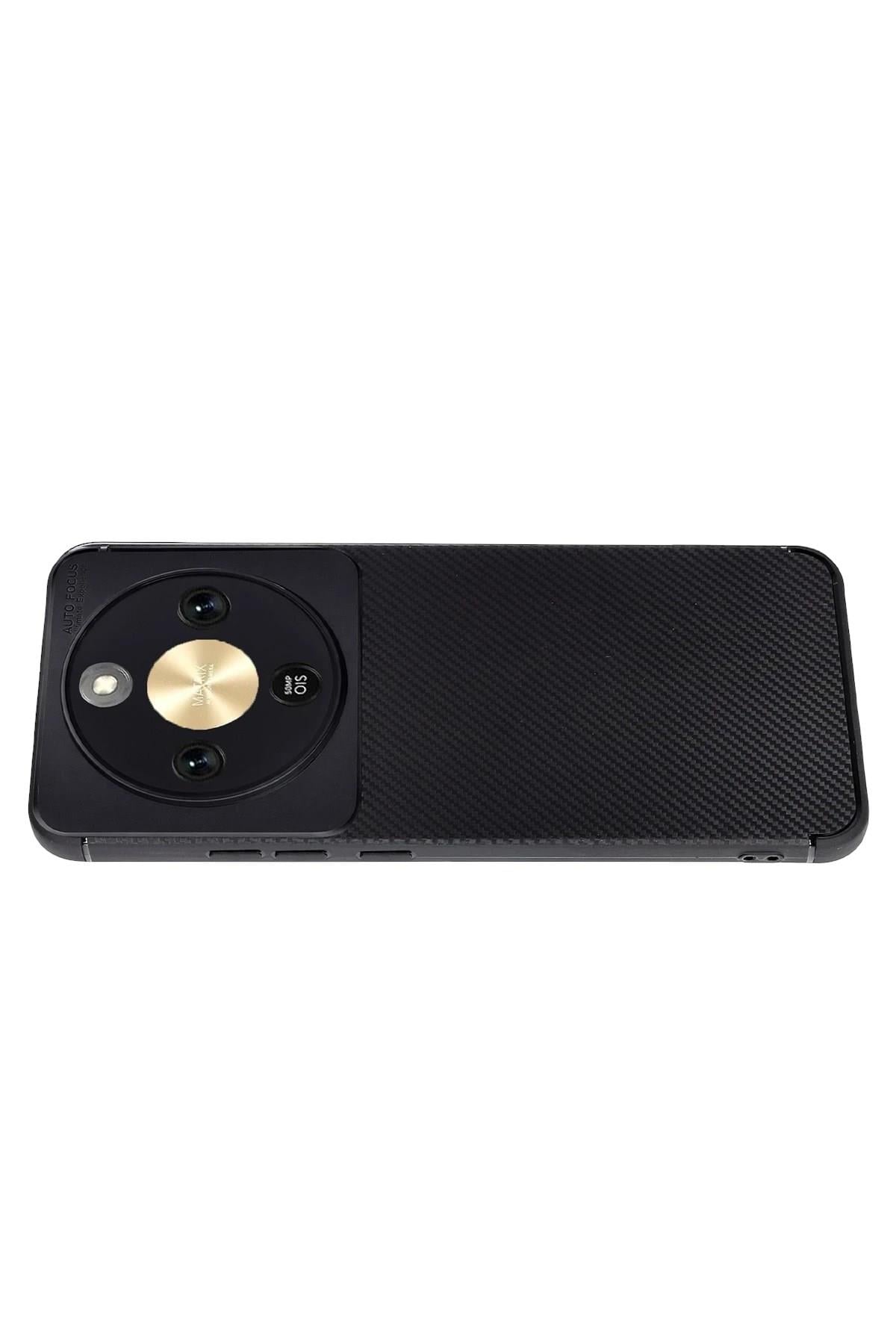 Mey İthalat®  Huawei Honor Magic 8 Lite Auto Focus Karbon Kapak - Siyah