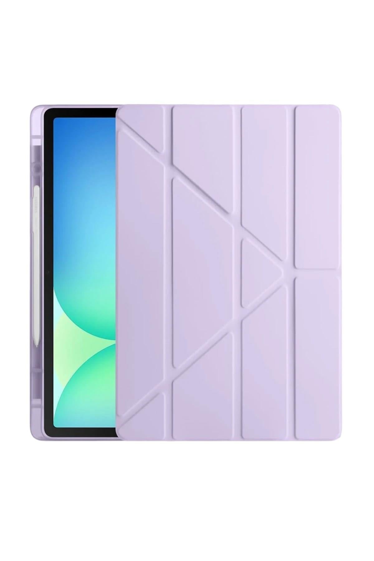 Mey İthalat®  Huawei Honor Pad X9 11.5 Kılıf Kalemlikli Mars Tablet Kılıfı - Lavender