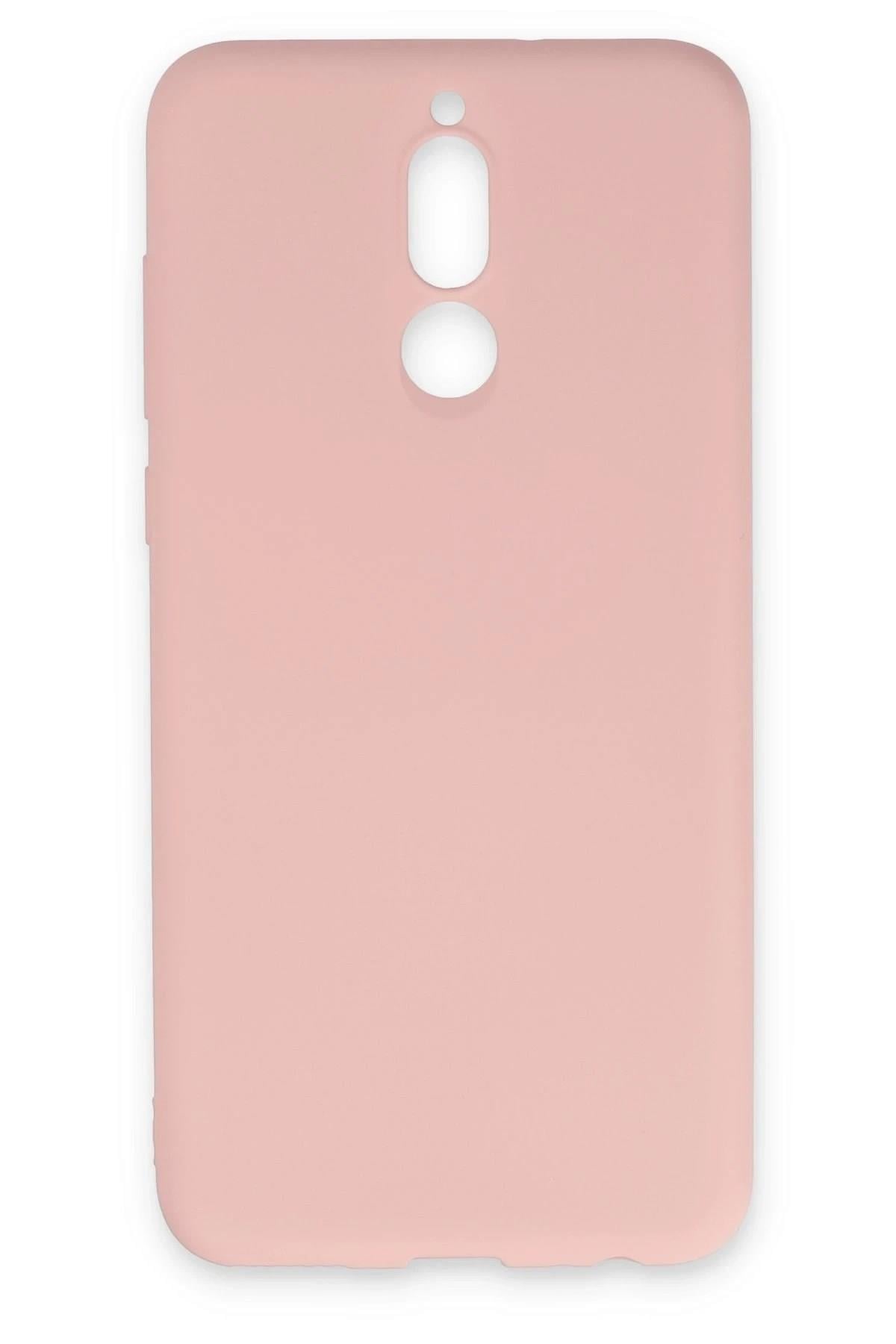 Mey İthalat®  Huawei Mate 10 Lite Kılıf Nano içi Kadife Silikon - Pudra