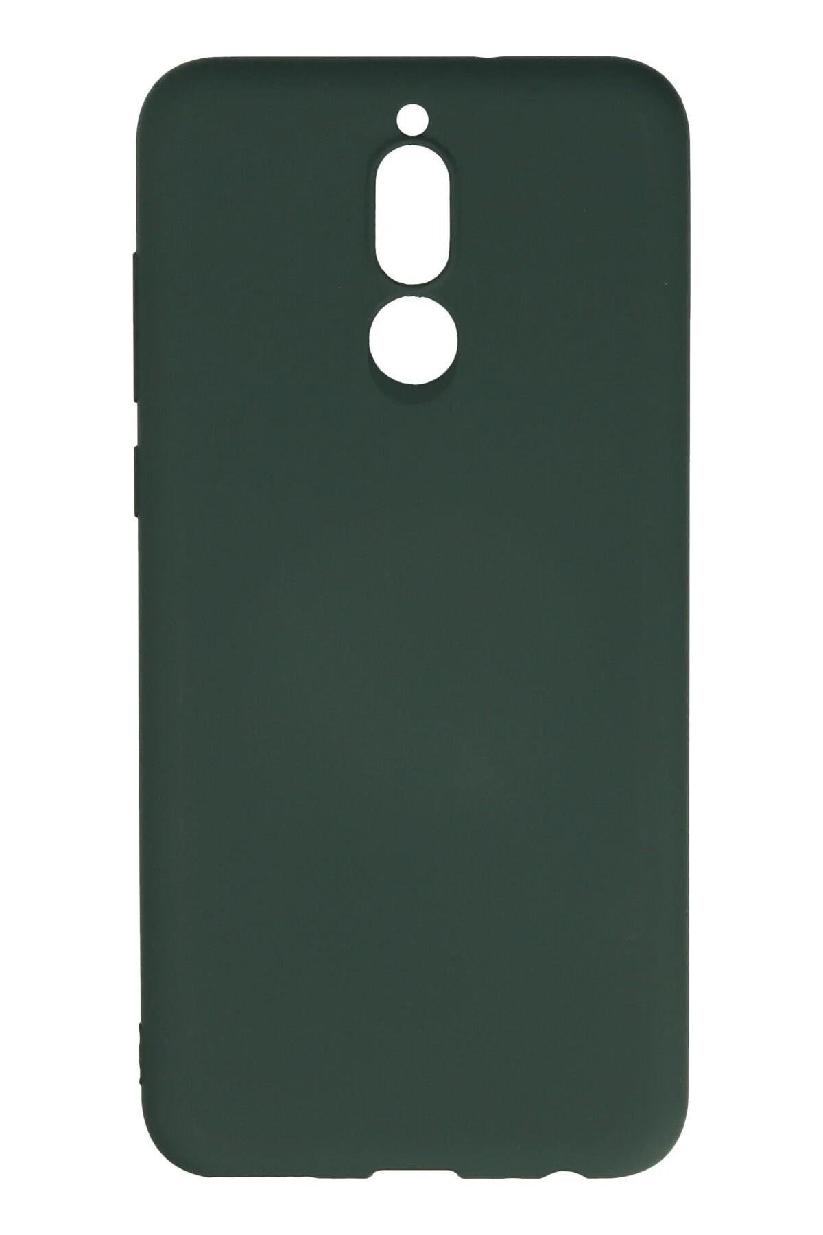 Mey İthalat®  Huawei Mate 10 Lite Kılıf Nano içi Kadife Silikon - Koyu Yeşil