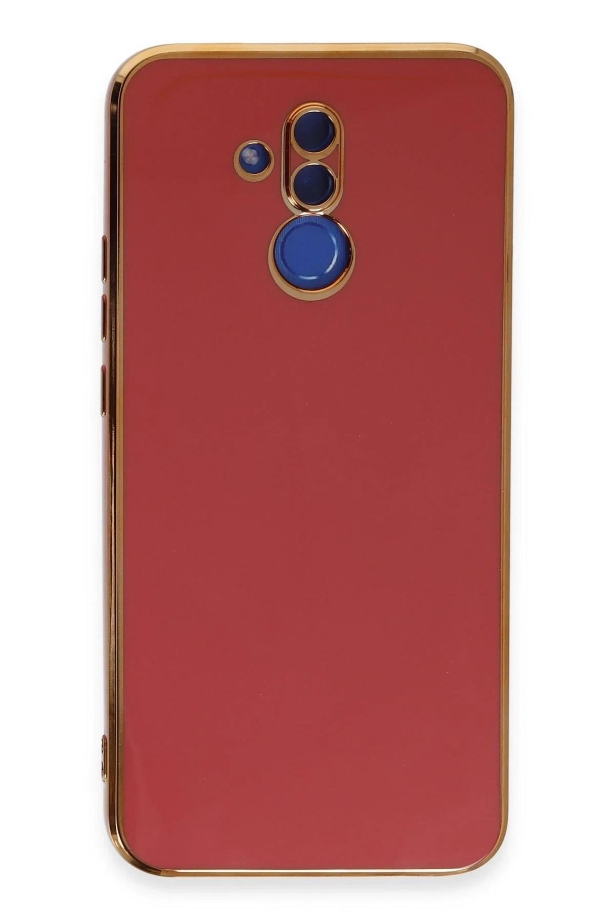 Mey İthalat®  Huawei Mate 20 Lite Kılıf Volet Silikon - Kırmızı