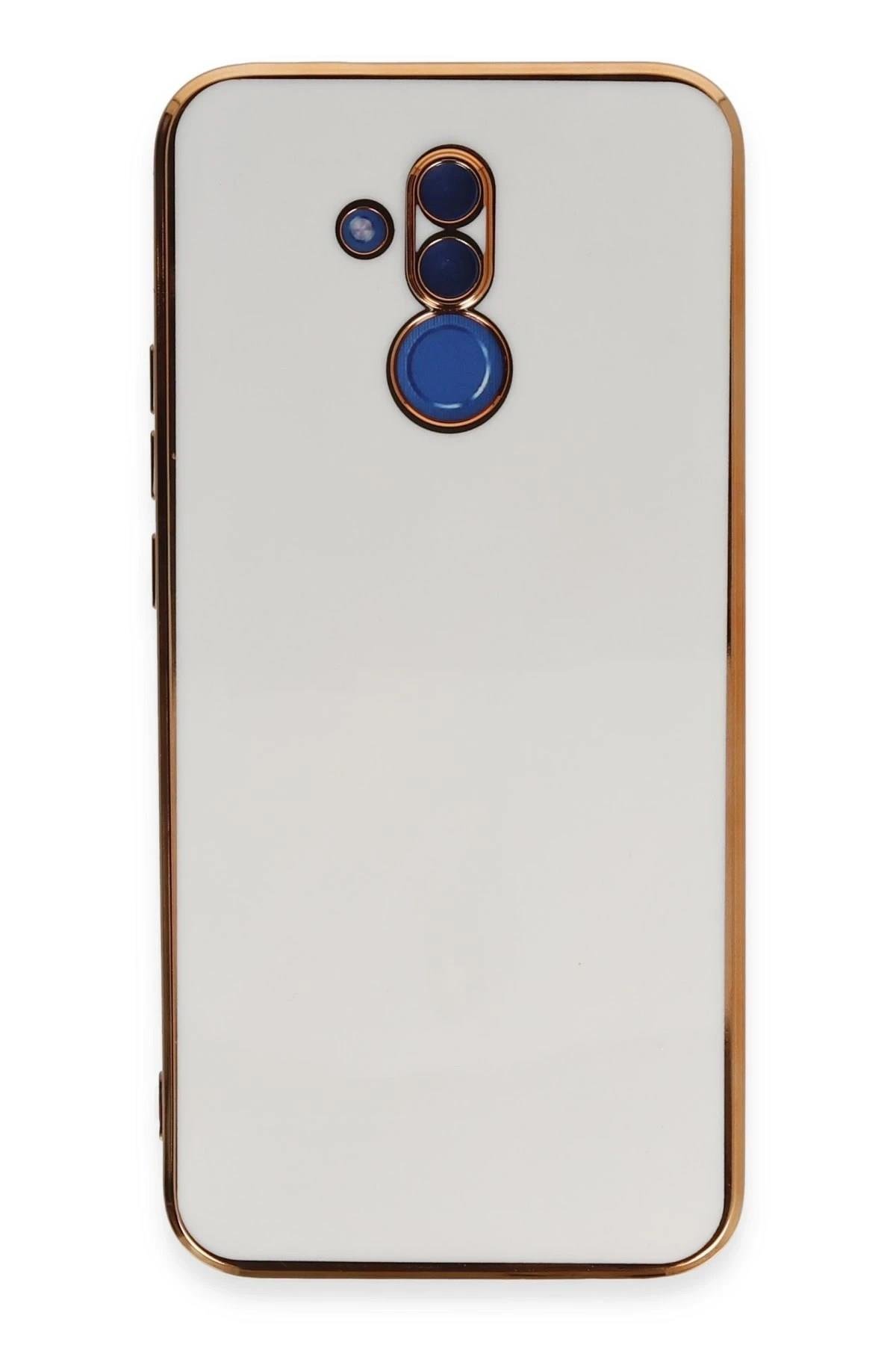 Mey İthalat®  Huawei Mate 20 Lite Kılıf Volet Silikon - Beyaz