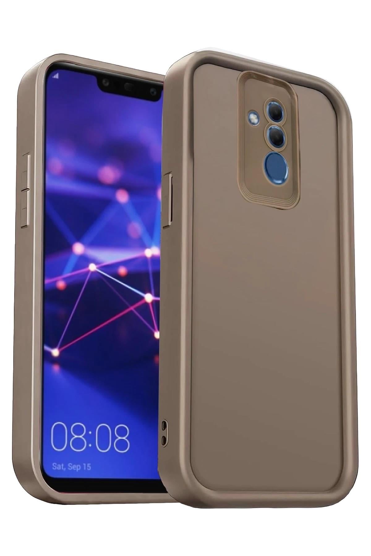 Mey İthalat®  Huawei Mate 20 Lite Kılıf Viera Silikon - Kahverengi