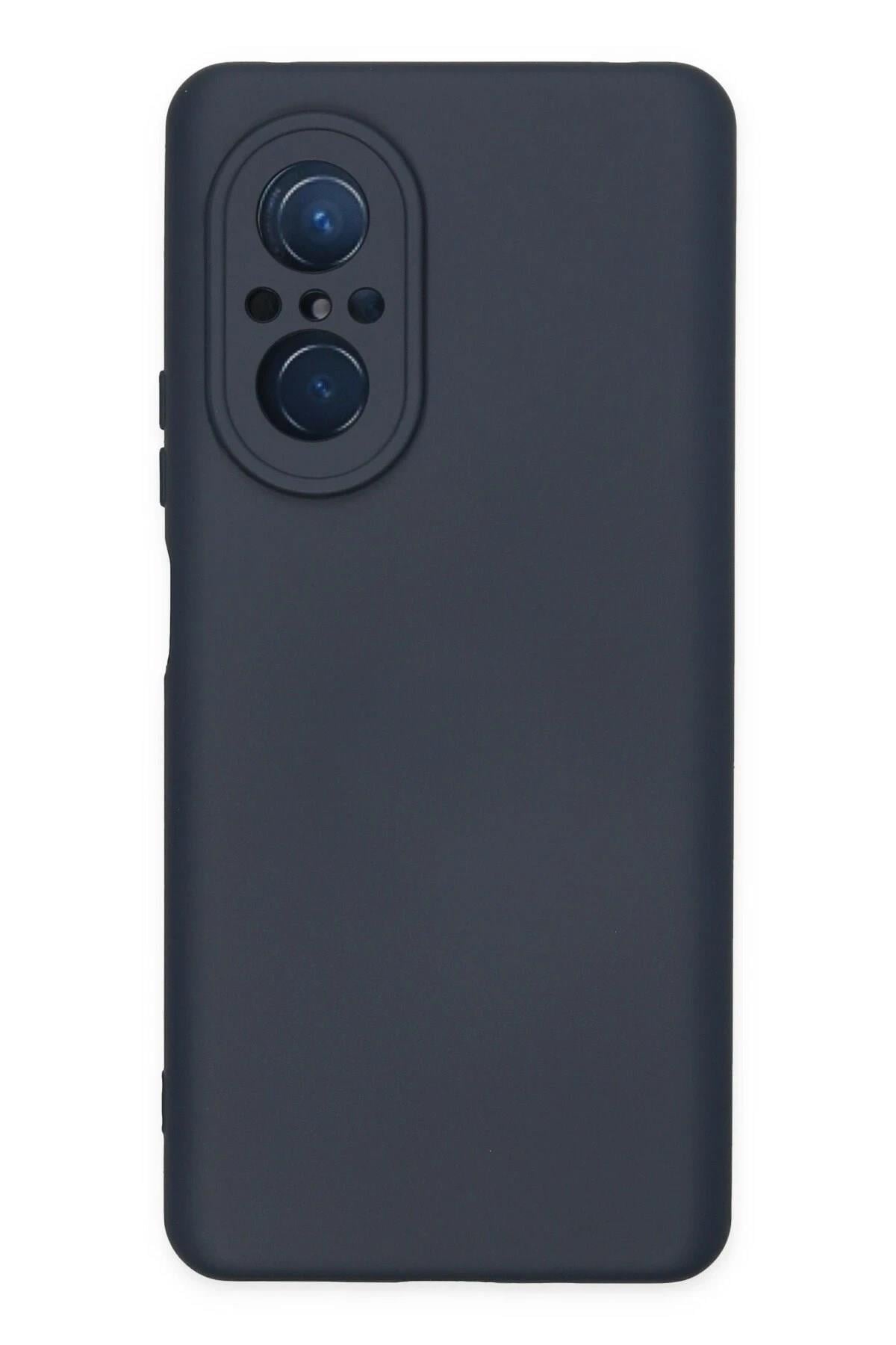 Mey İthalat®  Huawei Nova 9 SE Kılıf Nano içi Kadife Silikon - Lacivert