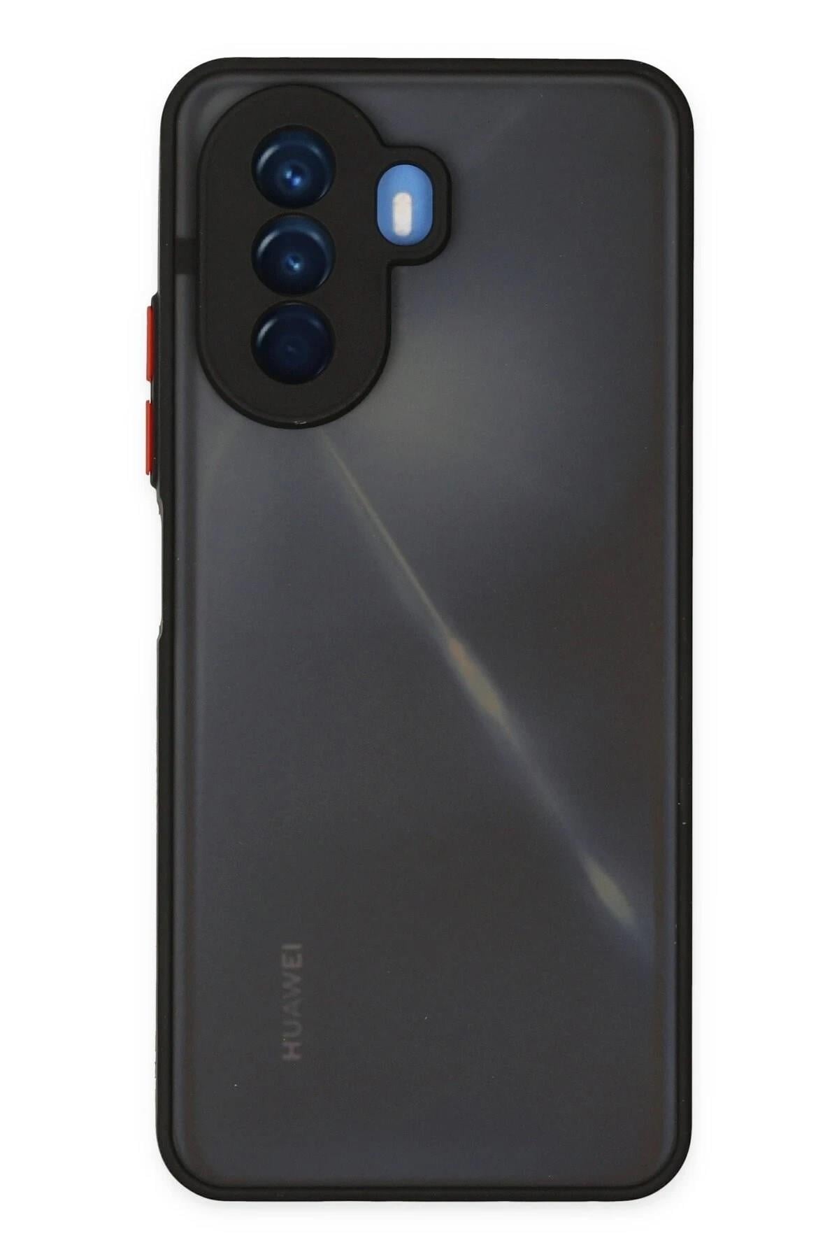 Mey İthalat®  Huawei Nova Y70 Kılıf Montreal Silikon Kapak - Siyah