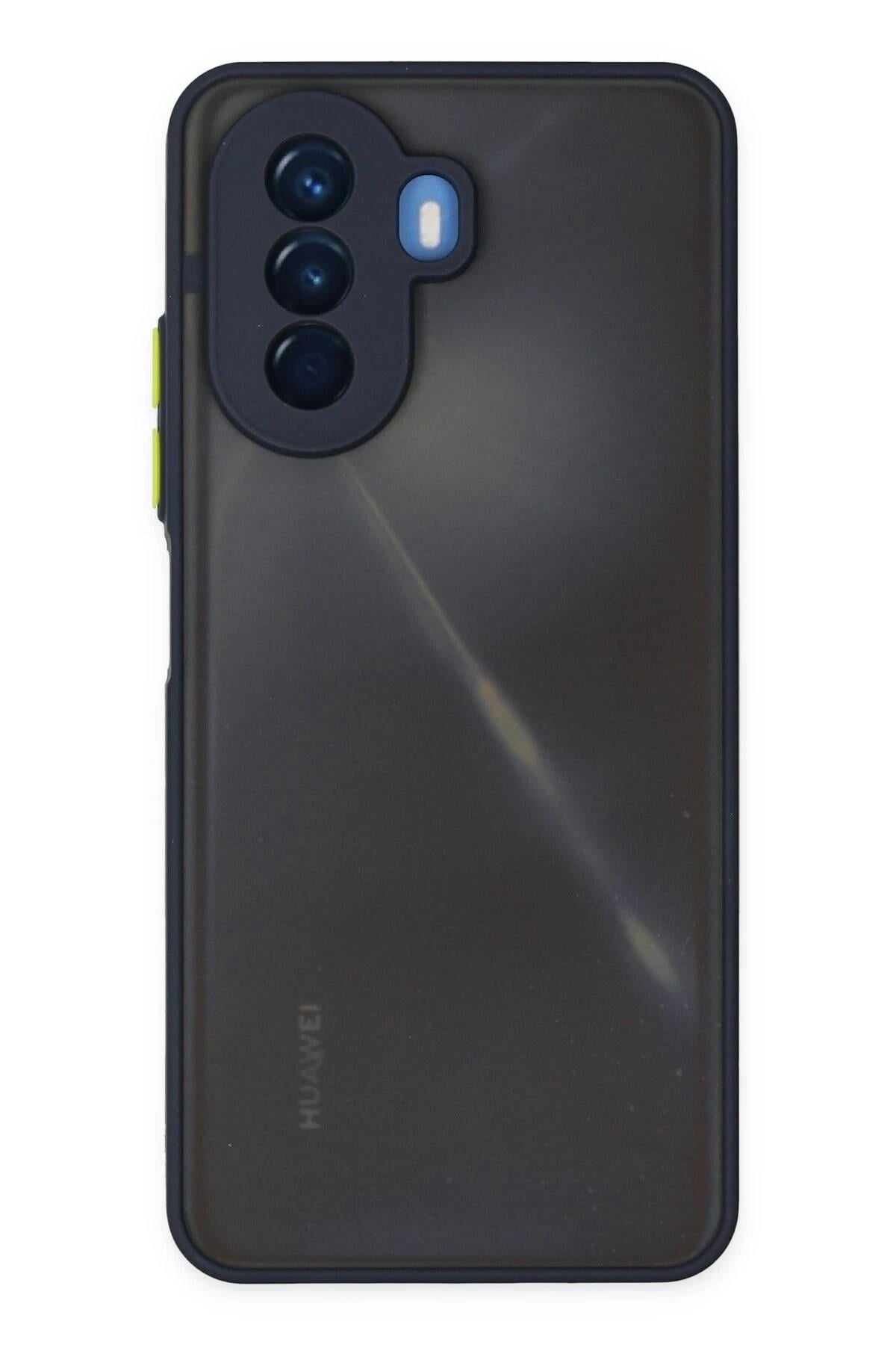 Mey İthalat®  Huawei Nova Y70 Kılıf Montreal Silikon Kapak - Lacivert