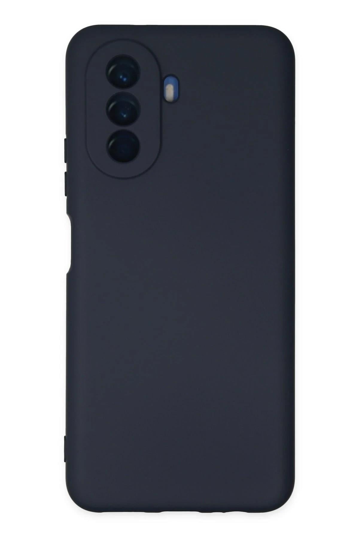 Mey İthalat®  Huawei Nova Y70 Kılıf Nano içi Kadife Silikon - Lacivert