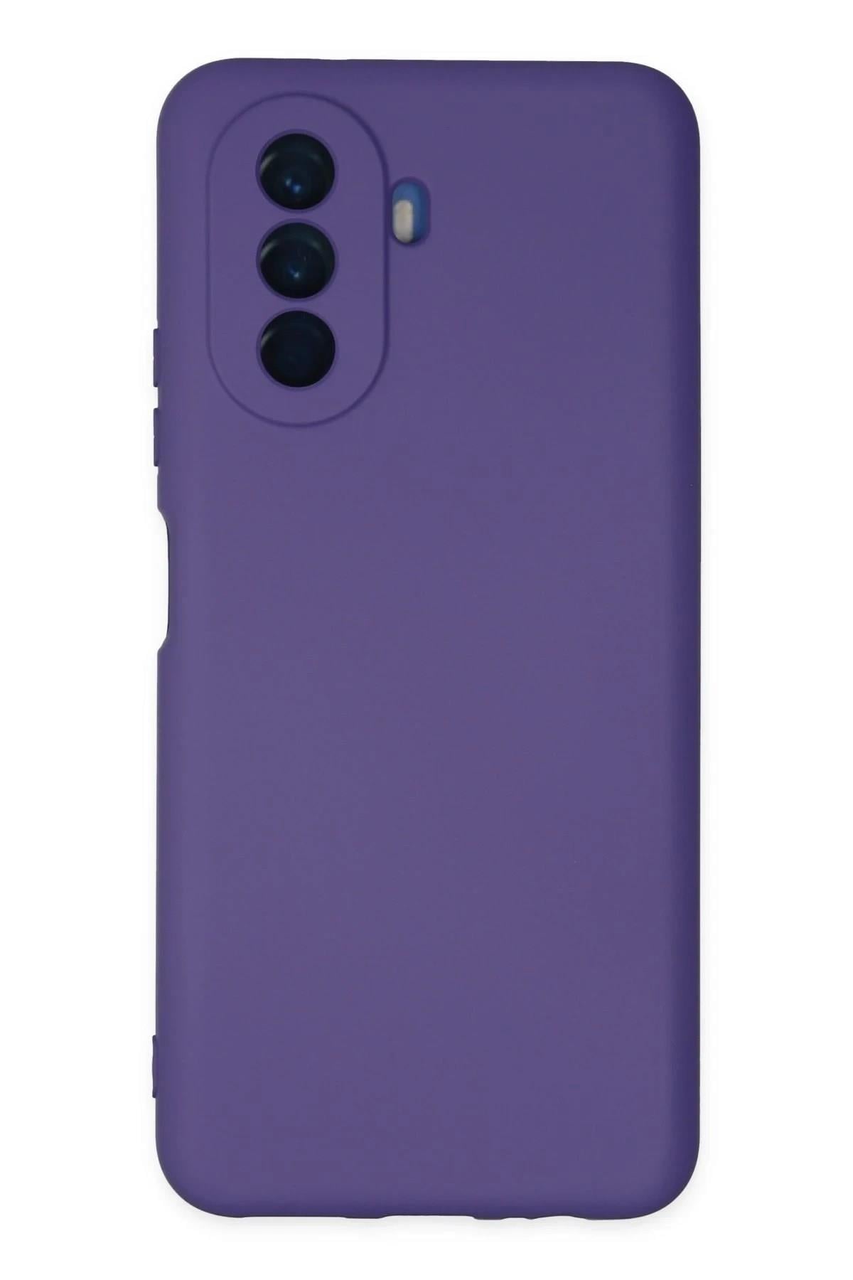 Mey İthalat®  Huawei Nova Y70 Kılıf Nano içi Kadife Silikon - Mor
