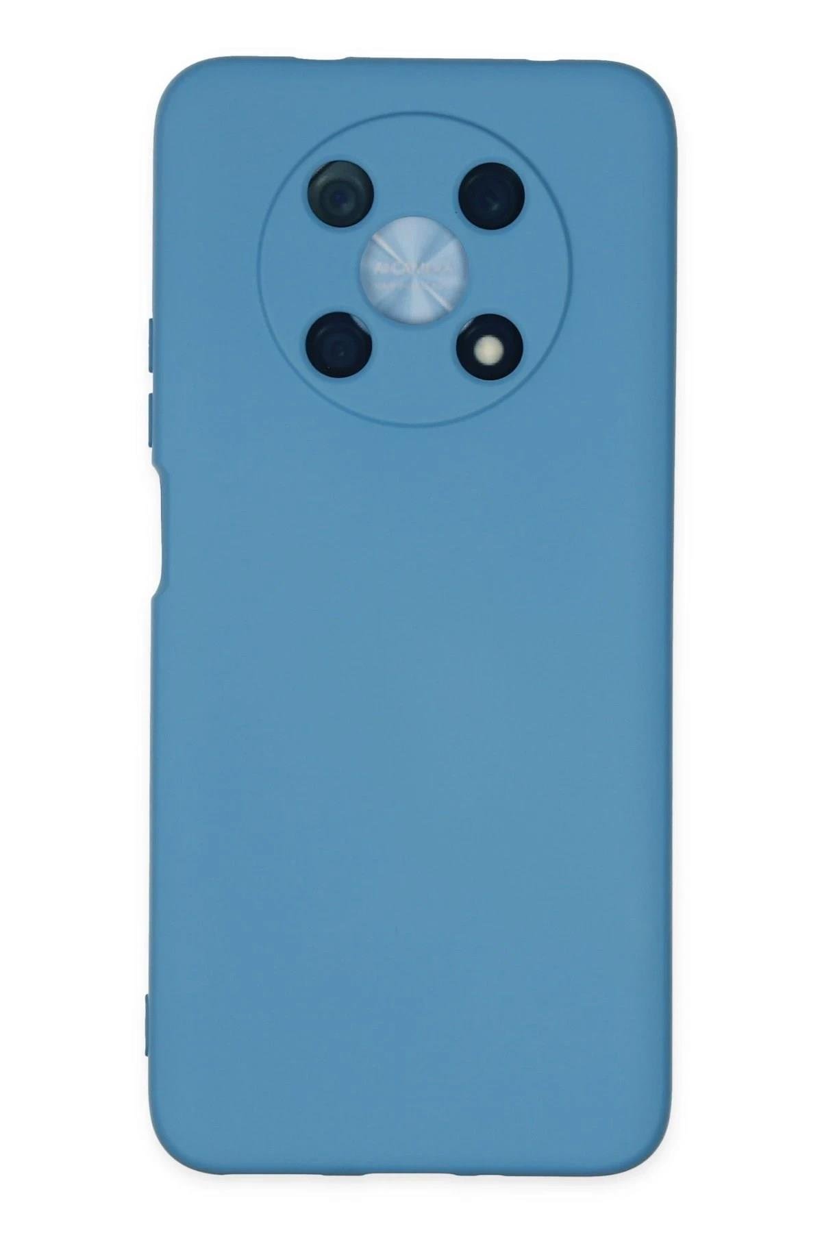 Mey İthalat®  Huawei Nova Y90 Kılıf Nano içi Kadife Silikon - Mavi