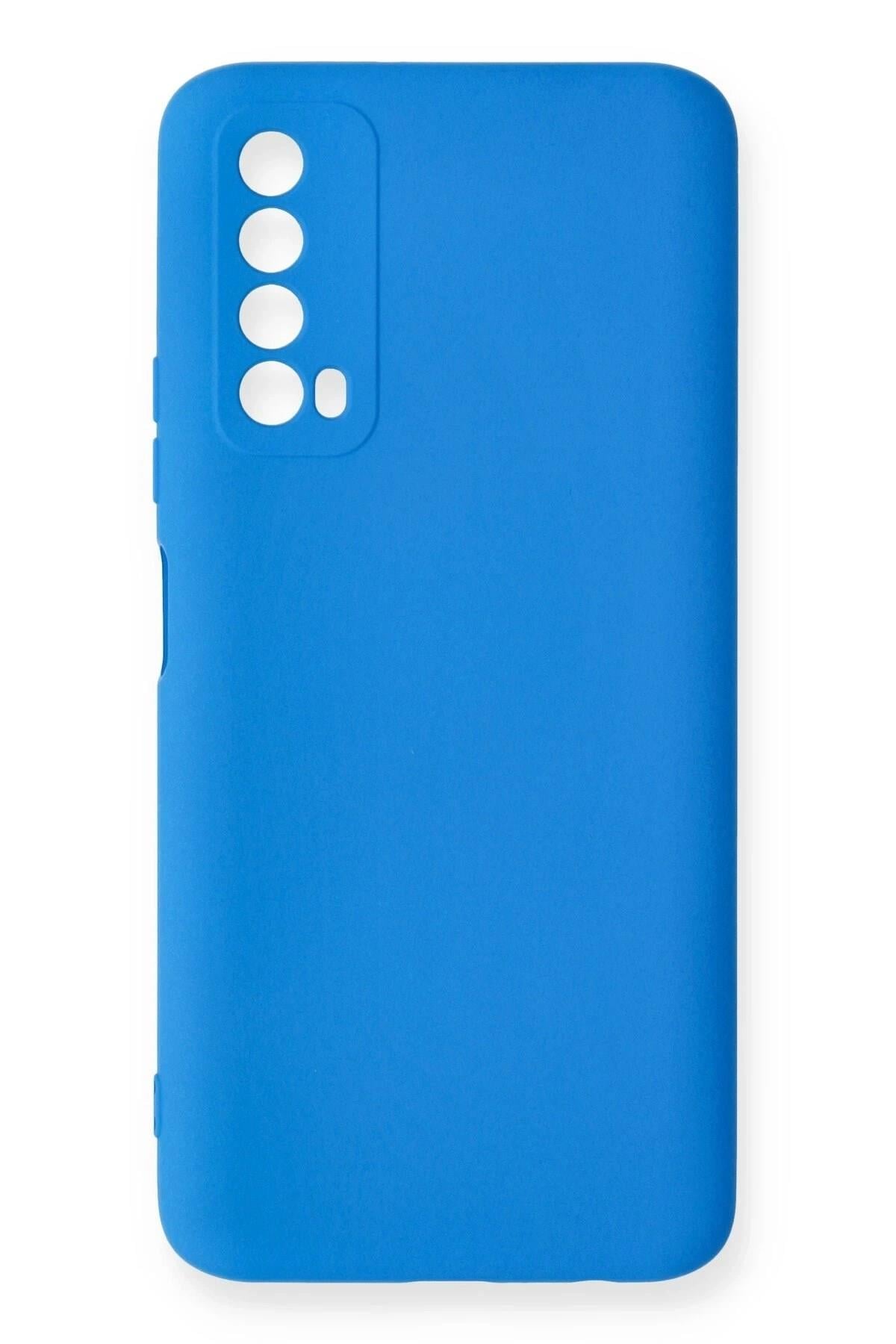 Mey İthalat®  Huawei P Smart 2021 Kılıf Nano içi Kadife Silikon - Mavi