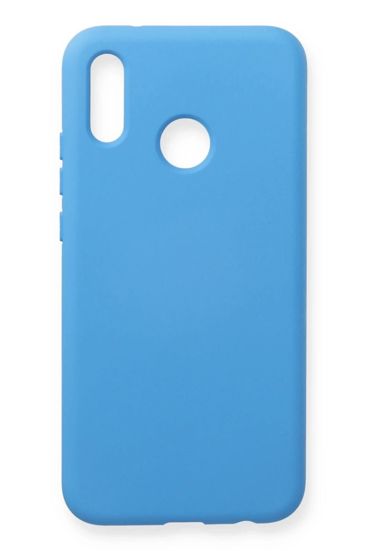 Mey İthalat®  Huawei P20 Lite Kılıf Nano içi Kadife Silikon - Mavi