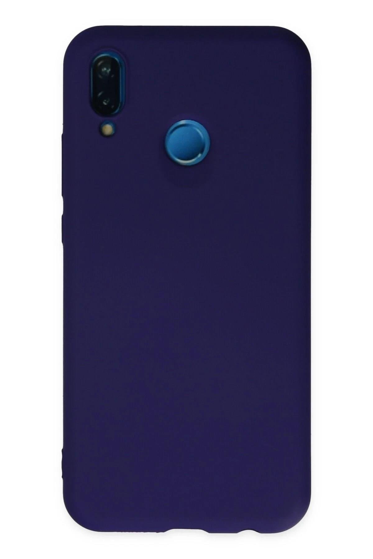 Mey İthalat®  Huawei P20 Lite Kılıf Nano içi Kadife Silikon - Mor