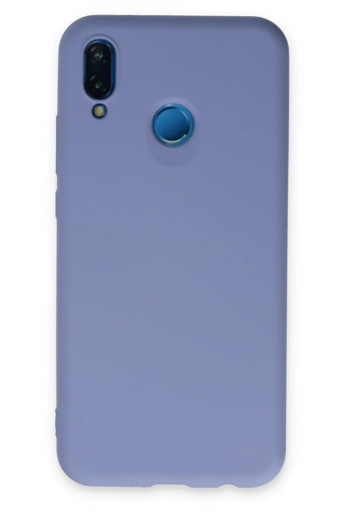 Mey İthalat®  Huawei P20 Lite Kılıf Nano içi Kadife Silikon - Lila
