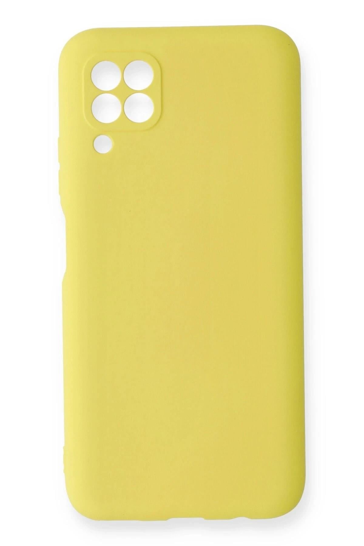 Mey İthalat®  Huawei P40 Lite Kılıf Nano içi Kadife Silikon - Sarı