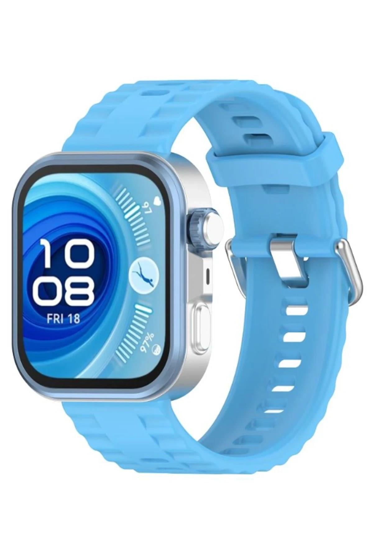 Mey İthalat®  Huawei Watch Fit 3 Klasik Kordon - Turkuaz