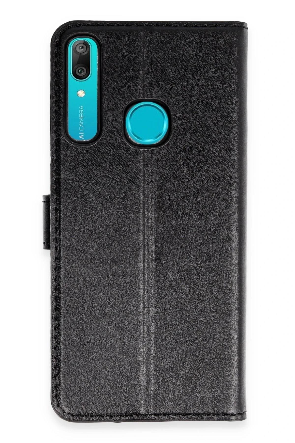 Mey İthalat®  Huawei Y6 Prime Kılıf Trend S Plus Kapaklı Kılıf - Siyah