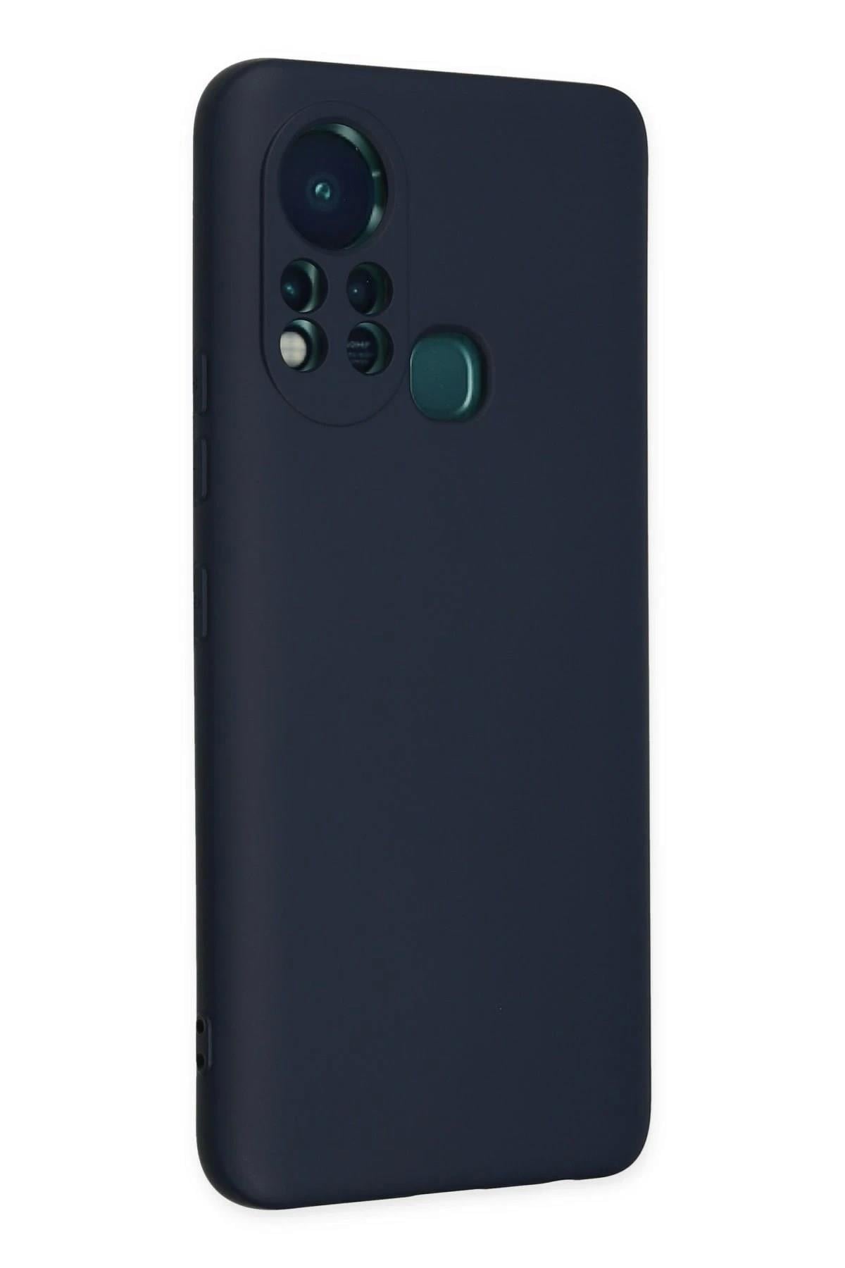 Mey İthalat®  İnfinix Hot 11s Kılıf Nano içi Kadife Silikon - Lacivert