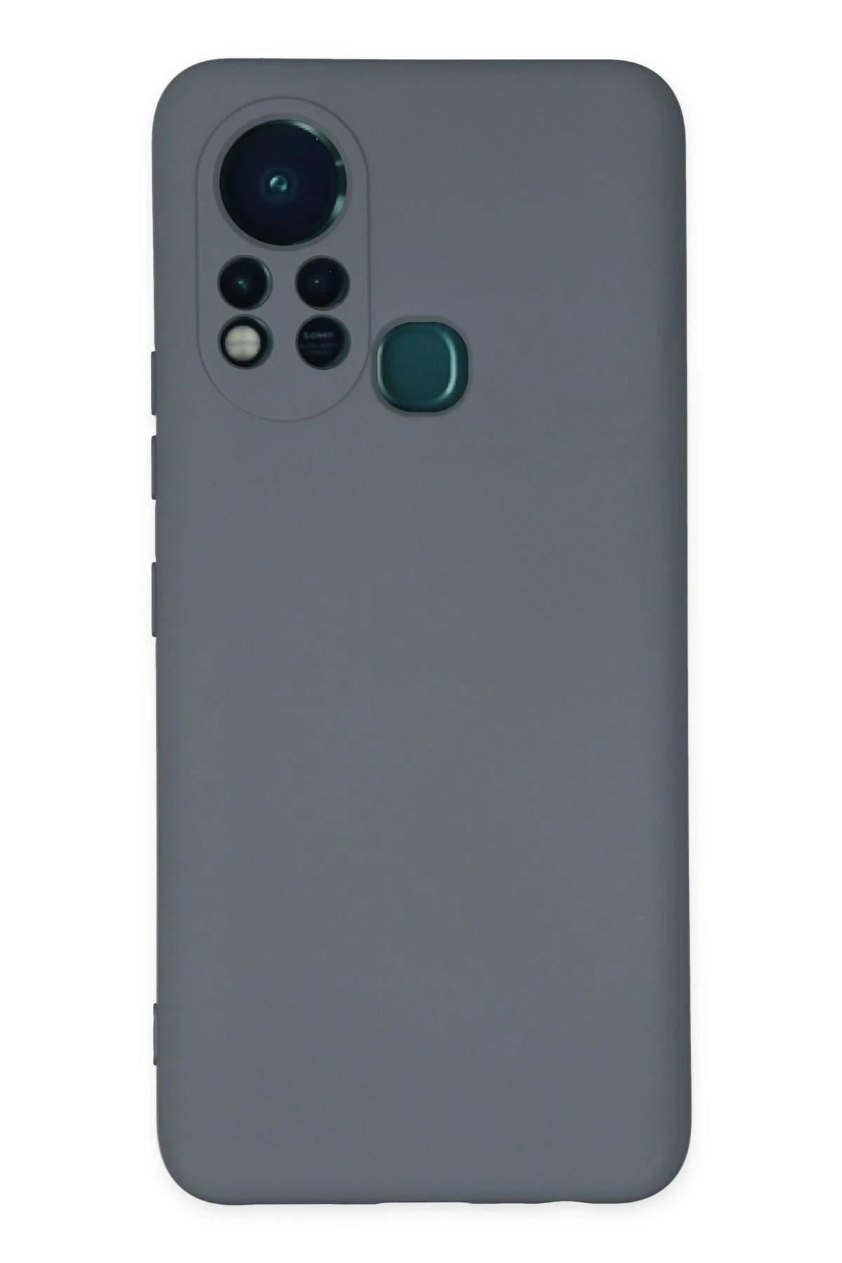 Mey İthalat®  İnfinix Hot 11s Kılıf Nano içi Kadife Silikon - Gri