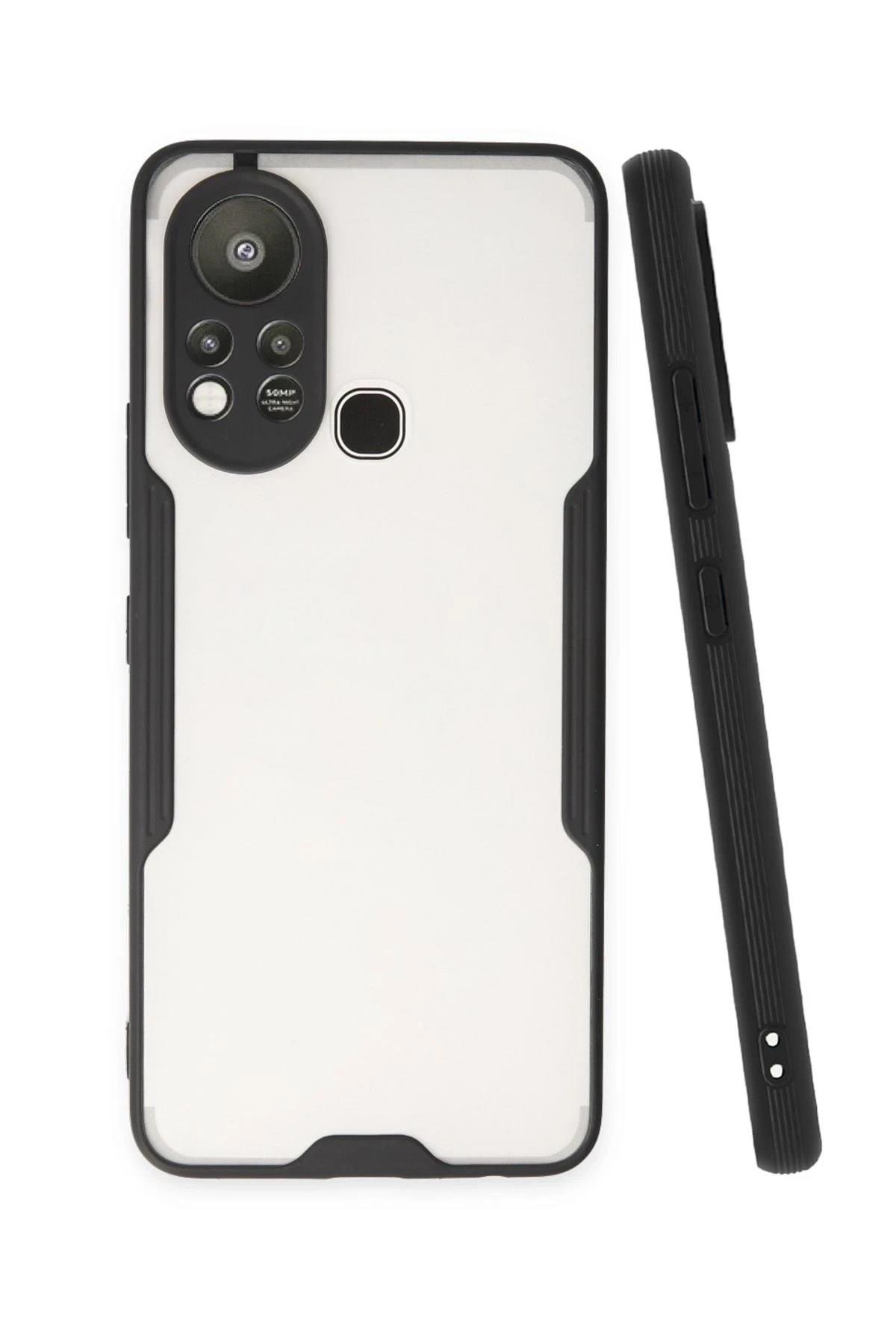 Mey İthalat®  İnfinix Hot 11s Kılıf Platin Silikon - Siyah