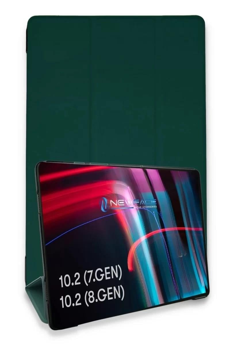Mey İthalat®  iPad 10.2 (7.nesil) Kılıf Tablet Smart Kılıf - Koyu Yeşil