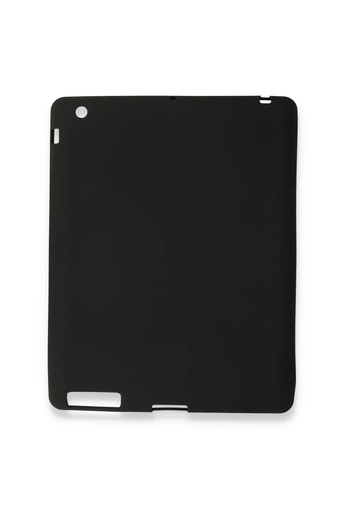Mey İthalat®  iPad 4 9.7 Kılıf Evo Tablet Silikon - Siyah