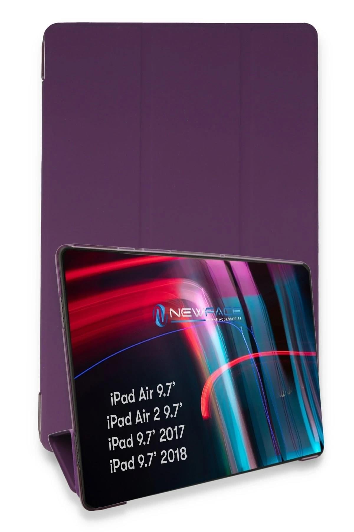 Mey İthalat®  iPad 5 Air 9.7 Kılıf Tablet Smart Kılıf - Mor