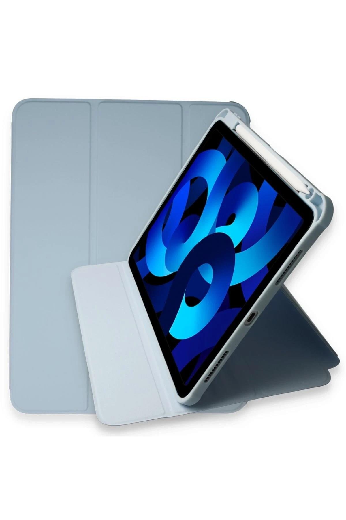 Mey İthalat®  iPad Pro 11 (2021) Kılıf Starling 360 Kalemlikli Tablet Kılıf - Mavi