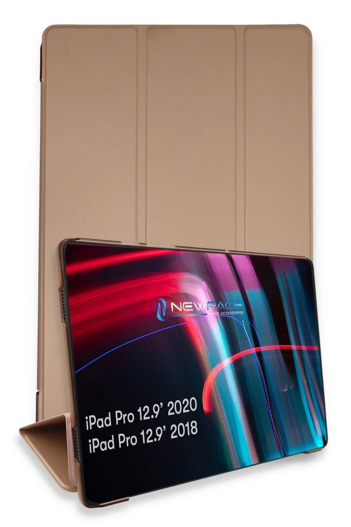 Mey İthalat®  iPad Pro 12.9 (2021) Kılıf Tablet Smart Kılıf - Rose Gold