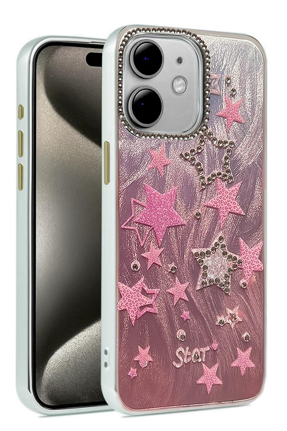 Mey İthalat®  iPhone 11 Kılıf Blade Aynalı Desenli Kapak - Desen 7