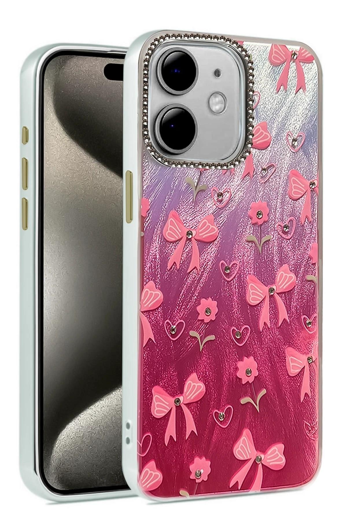 Mey İthalat®  iPhone 11 Kılıf Blade Aynalı Desenli Kapak - Desen 3