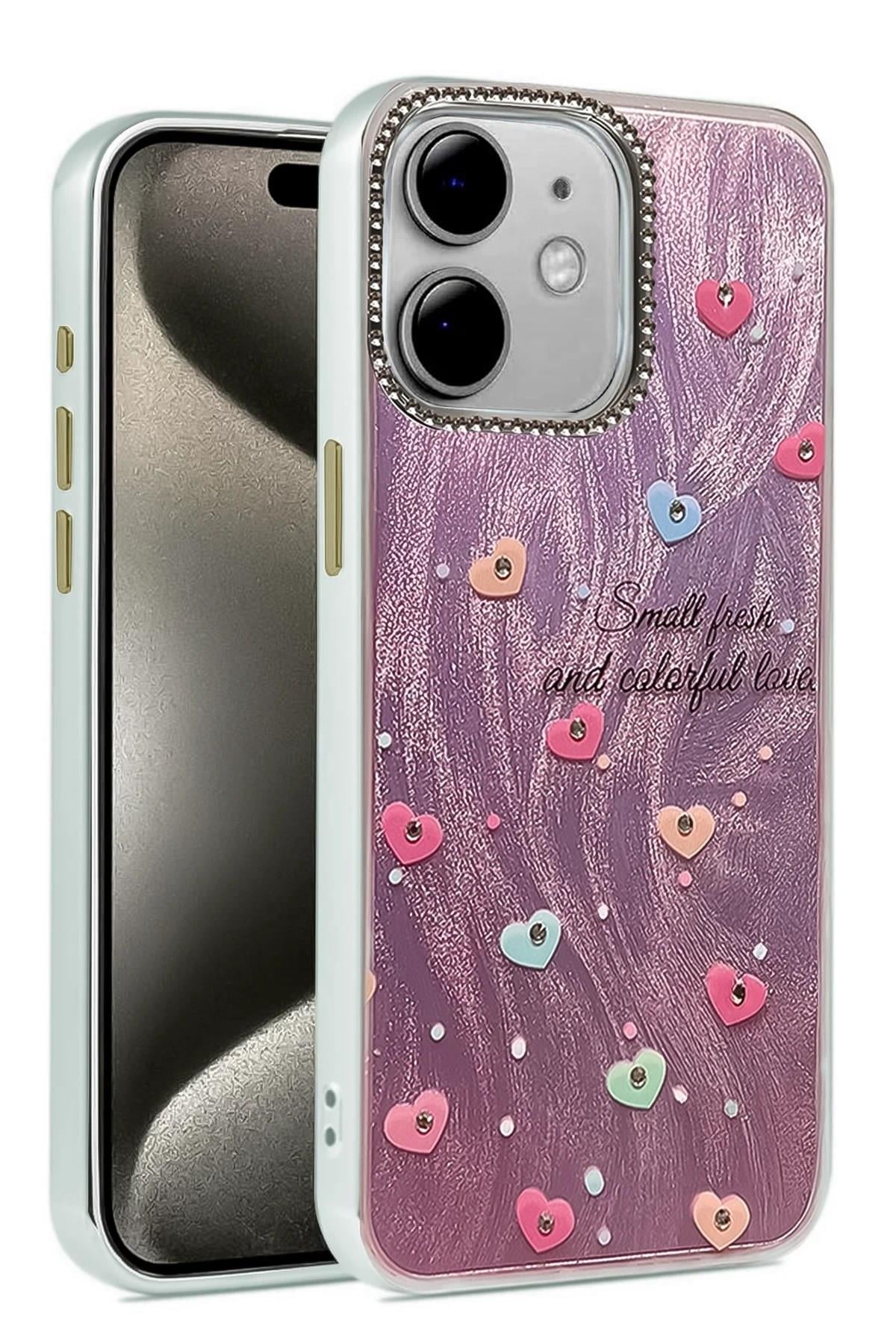Mey İthalat®  iPhone 11 Kılıf Blade Aynalı Desenli Kapak - Desen 8
