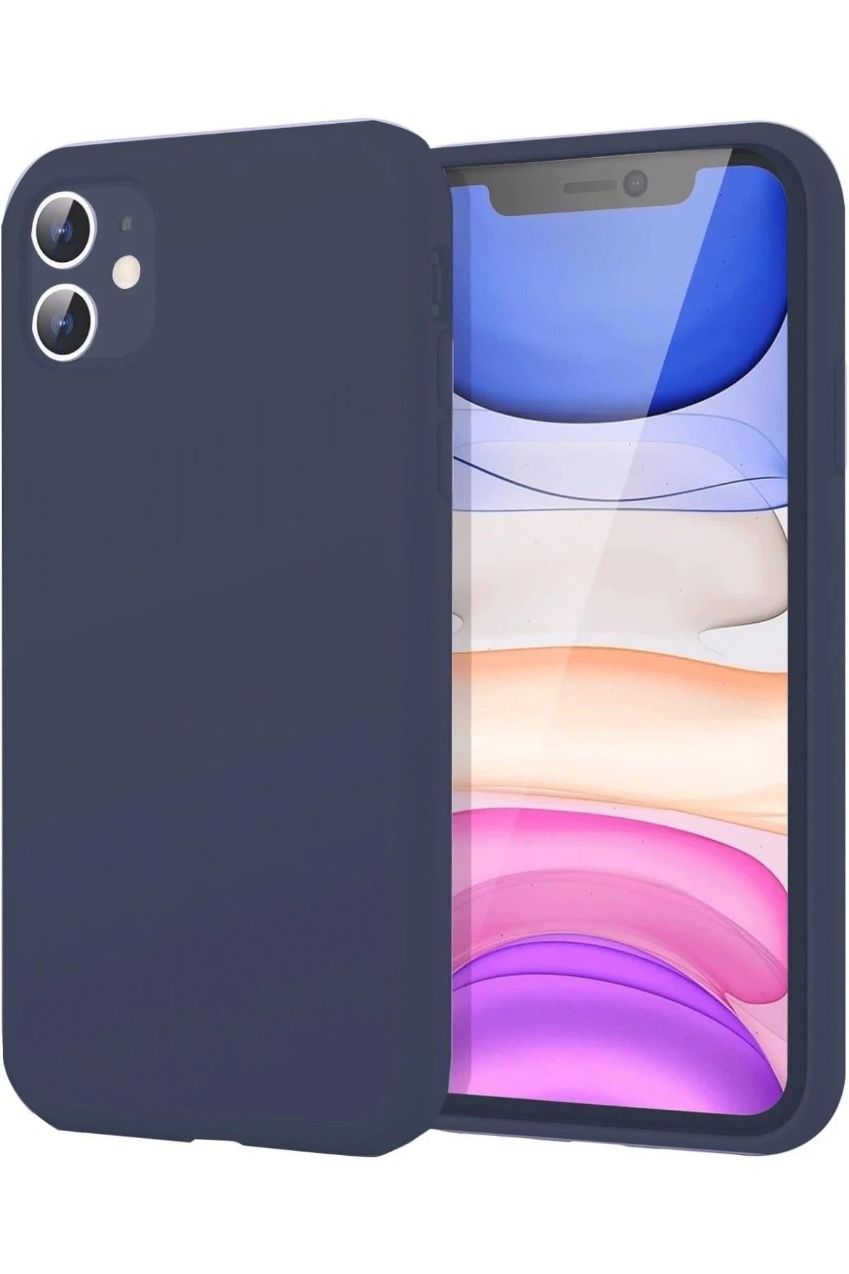 Mey İthalat®  iPhone 11 Kılıf First Silikon - Lacivert
