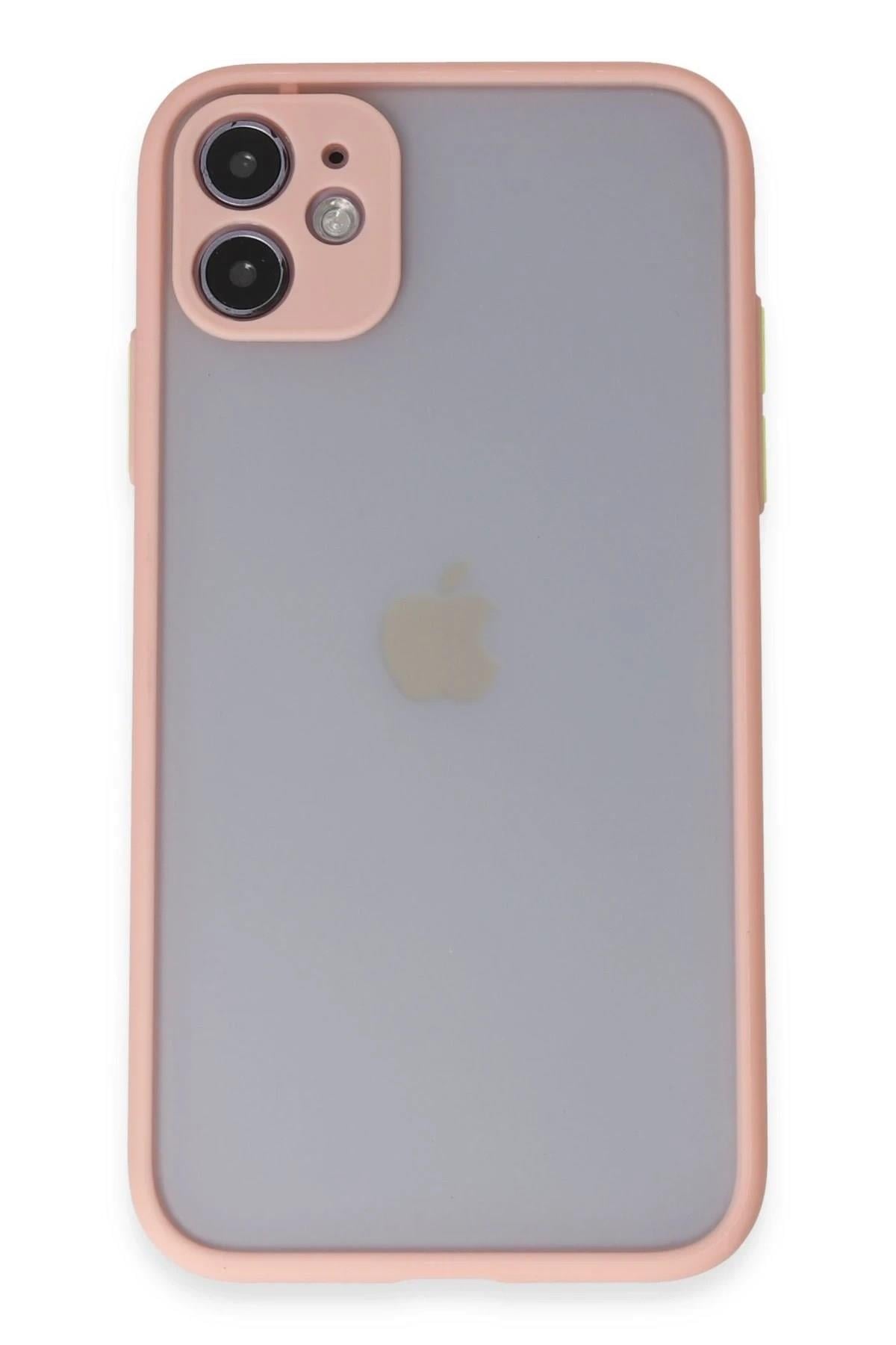 Mey İthalat®  iPhone 11 Kılıf Montreal Silikon Kapak - Pembe