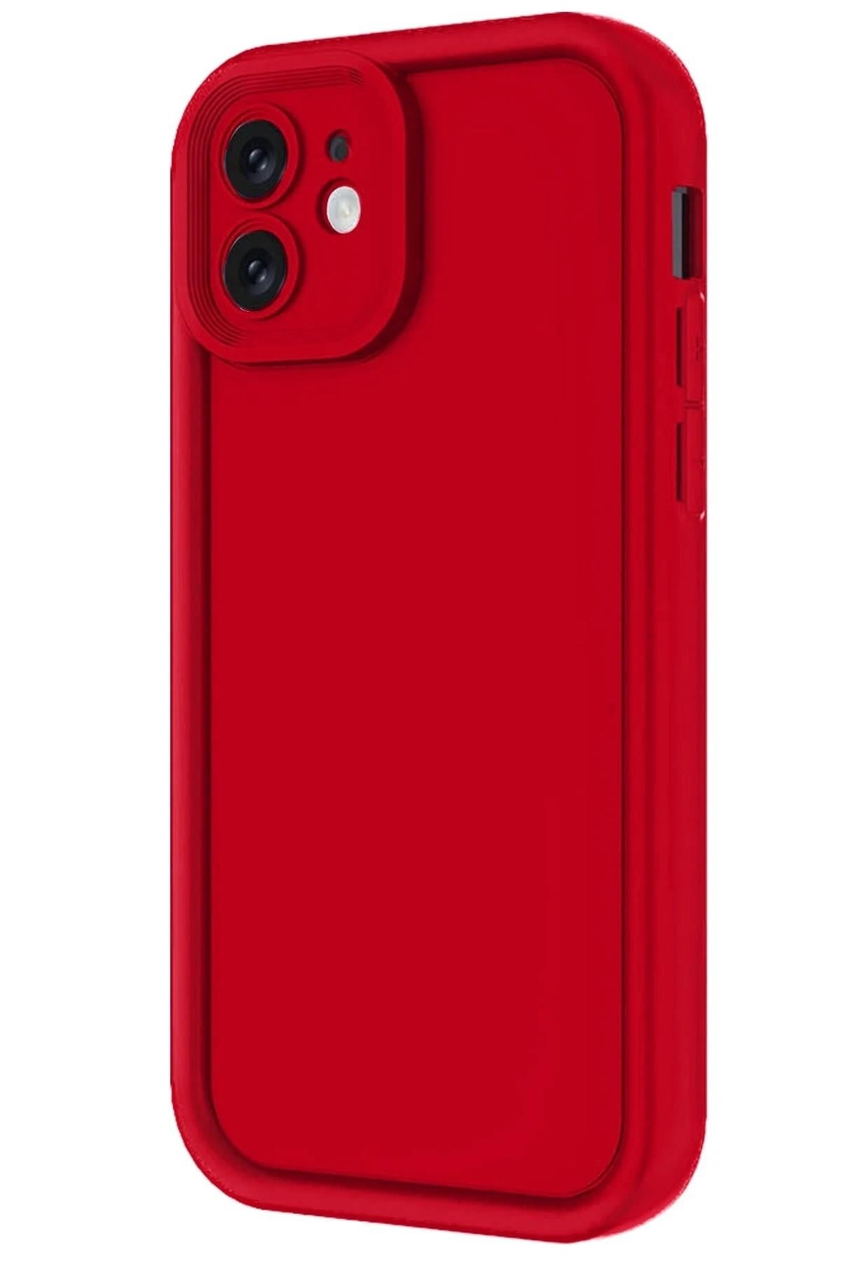 Mey İthalat®  iPhone 11 Kılıf Viera Silikon - Kırmızı