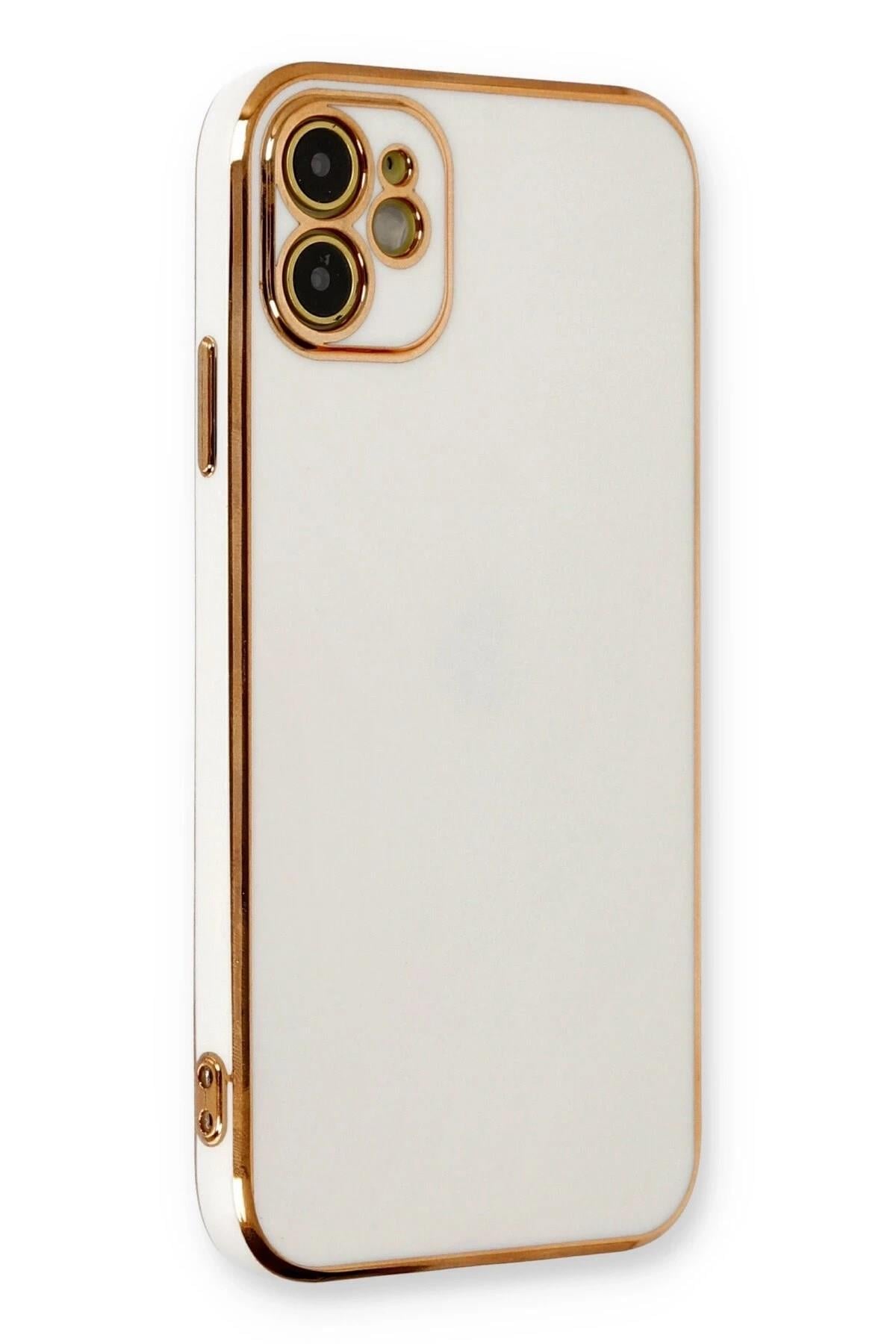 Mey İthalat®  iPhone 11 Kılıf Volet Silikon - Beyaz