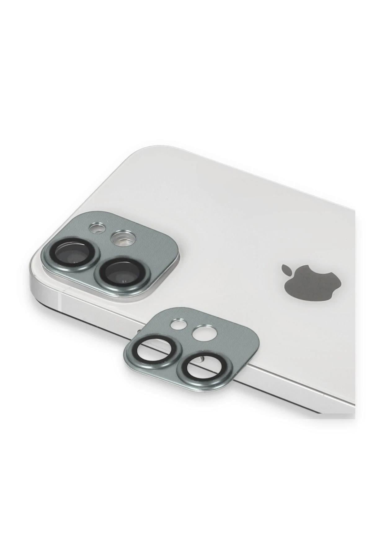 Mey İthalat®  iPhone 11 Pers Alüminyum Kamera Lens - Yeşil