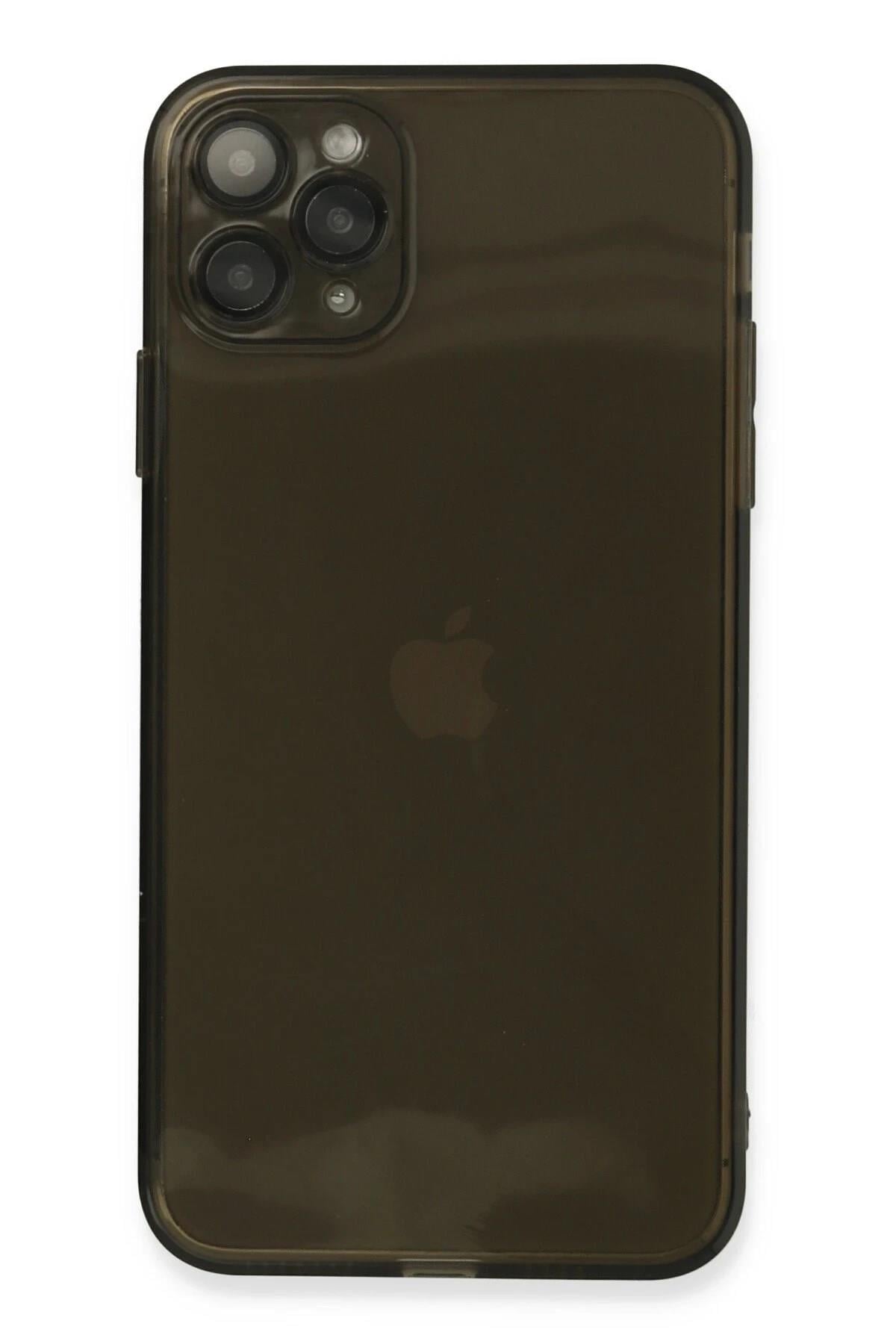 Mey İthalat®  iPhone 11 Pro Kılıf Fly Lens Silikon - Siyah