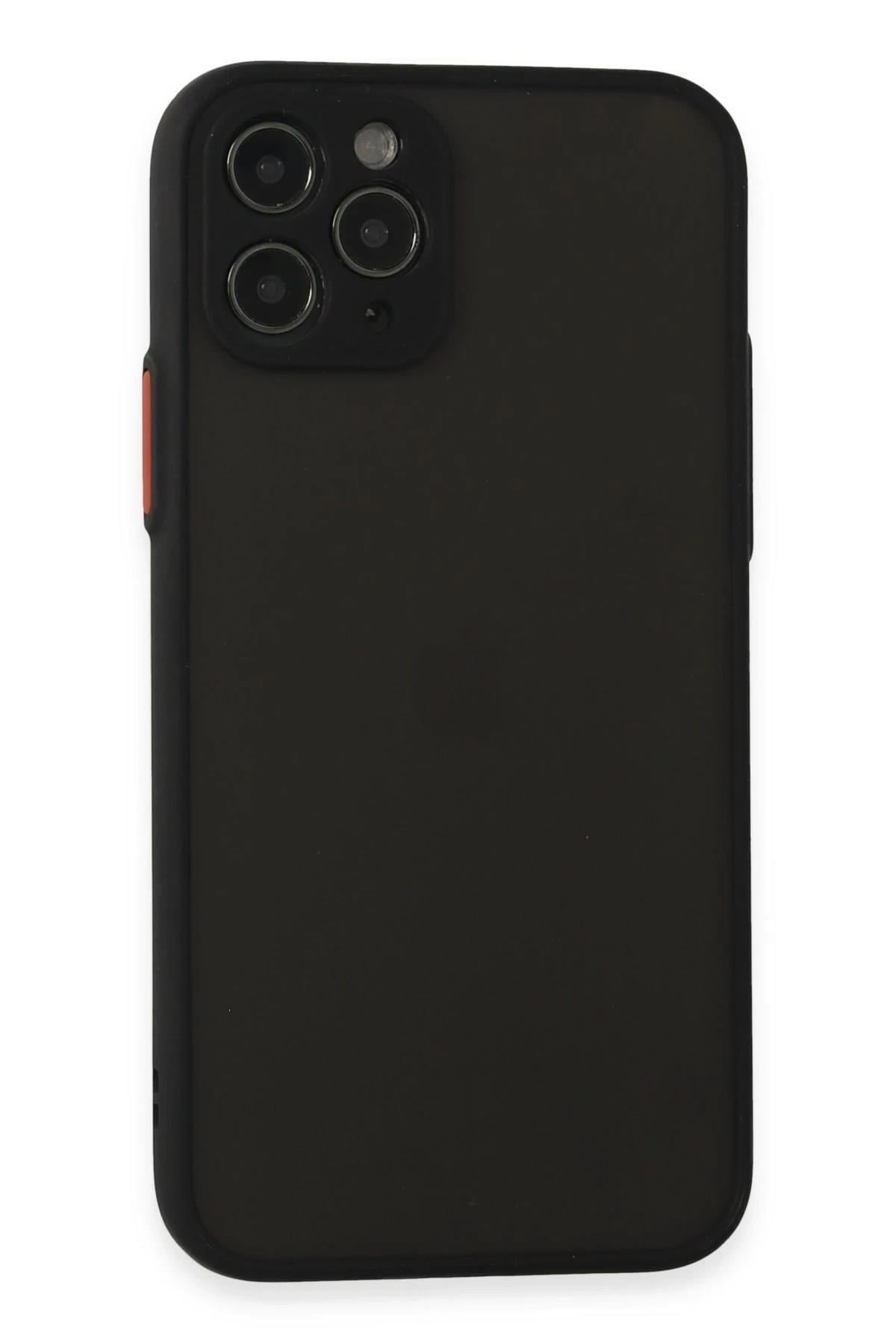 Mey İthalat®  iPhone 11 Pro Kılıf Montreal Silikon Kapak - Siyah