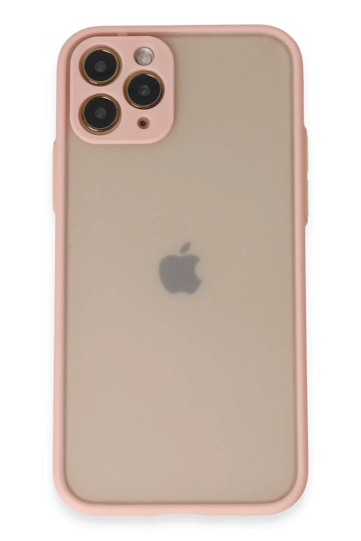 Mey İthalat®  iPhone 11 Pro Kılıf Montreal Silikon Kapak - Pembe