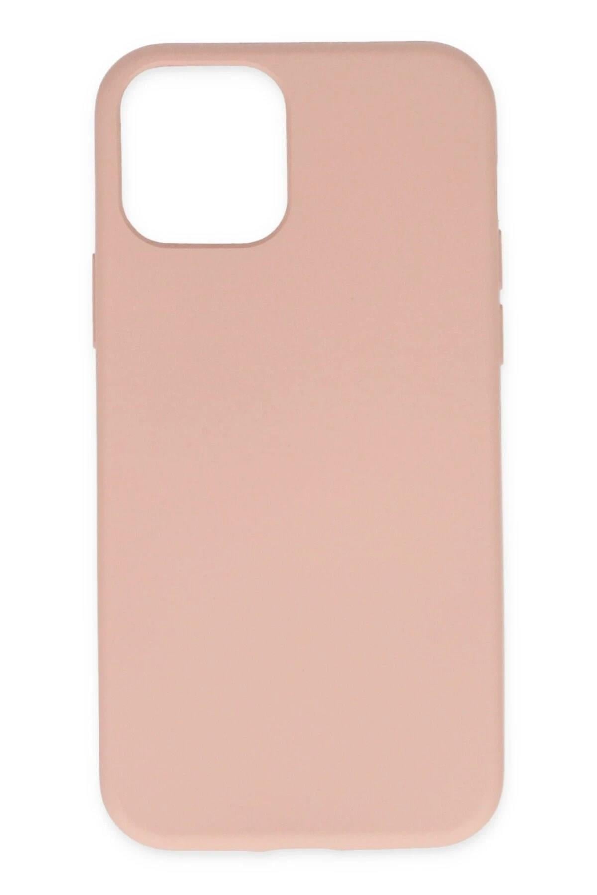 Mey İthalat®  iPhone 11 Pro Kılıf Nano içi Kadife Silikon - Pudra