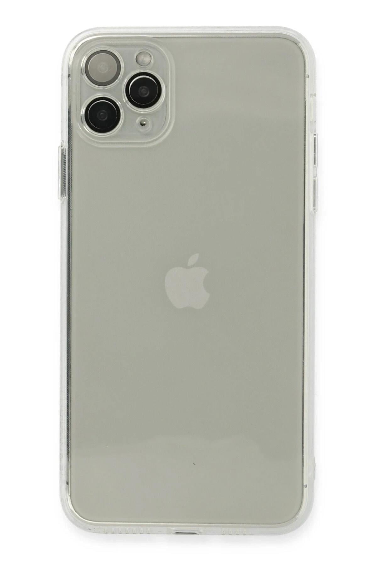 Mey İthalat®  iPhone 11 Pro Max Kılıf Fly Lens Silikon - Şeffaf