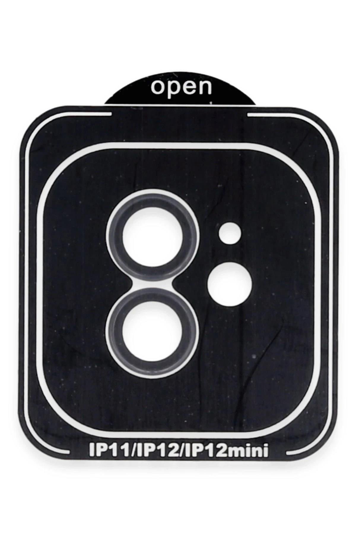 Mey İthalat®  iPhone 11 PVD Metal Kamera Lens - Siyah