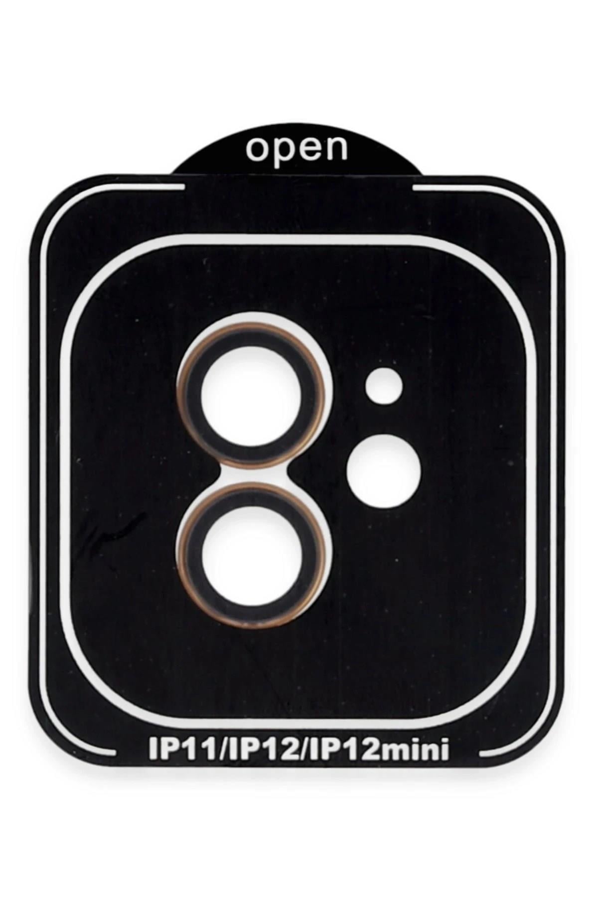 Mey İthalat®  iPhone 11 PVD Metal Kamera Lens - Turuncu