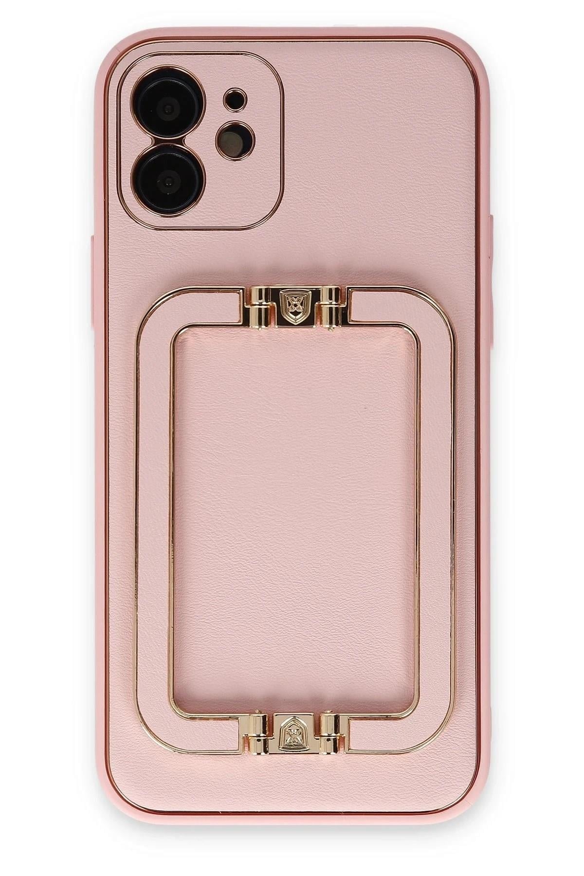 Mey İthalat®  iPhone 12 Kılıf Coco Elit Kapak - Pembe