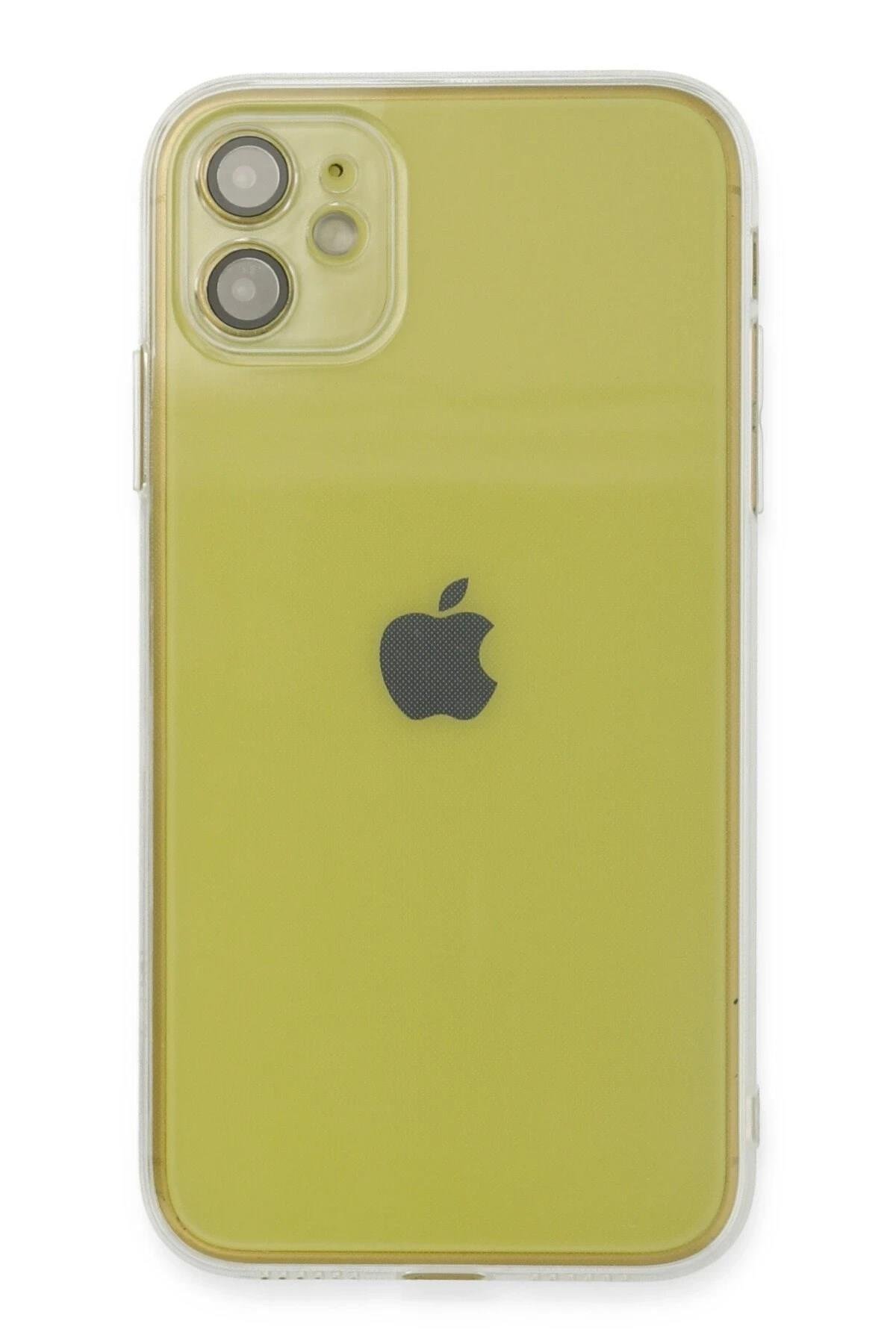 Mey İthalat®  iPhone 12 Kılıf Fly Lens Silikon - Şeffaf
